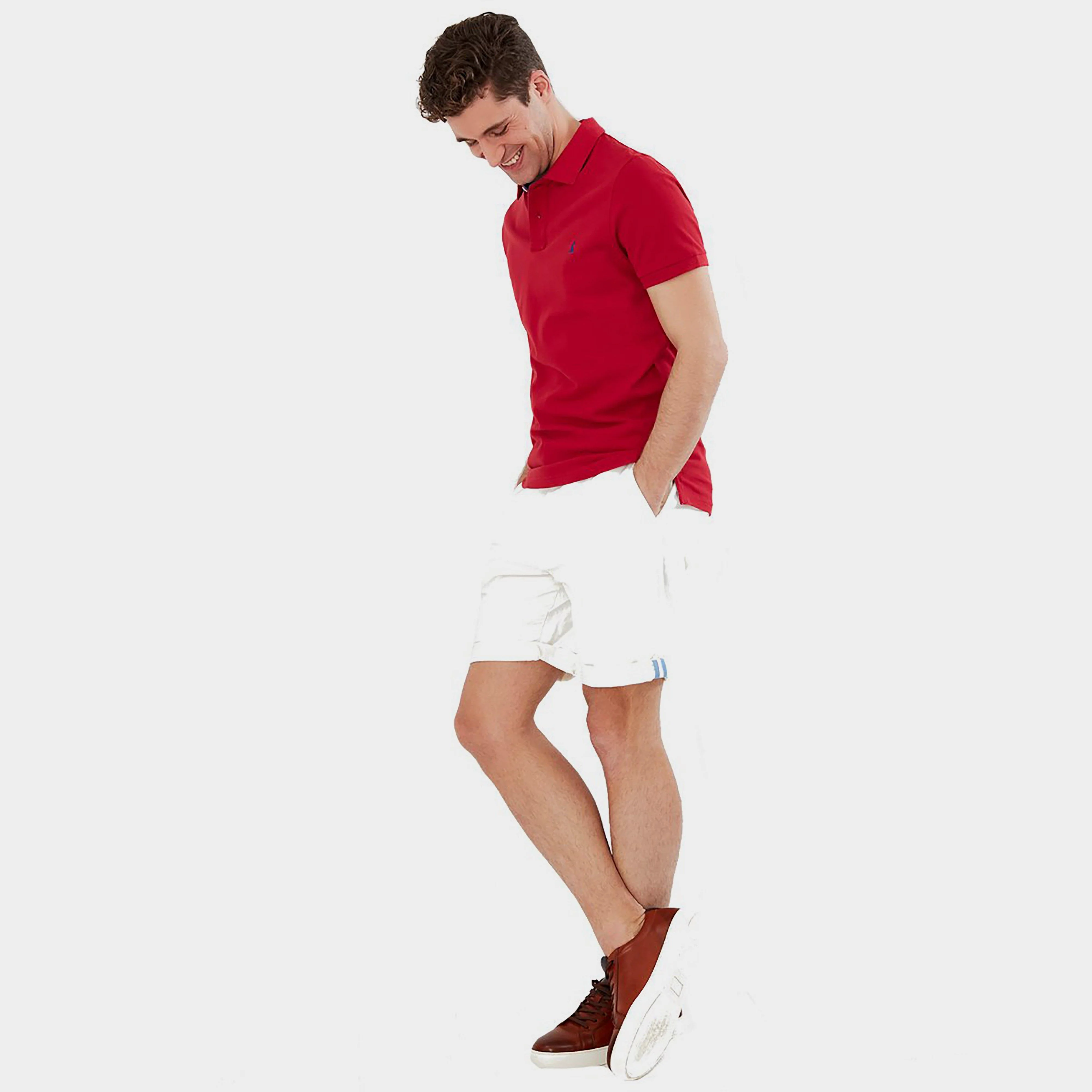 Mens Woody Polo Shirt Deep Rasberry - Image 7