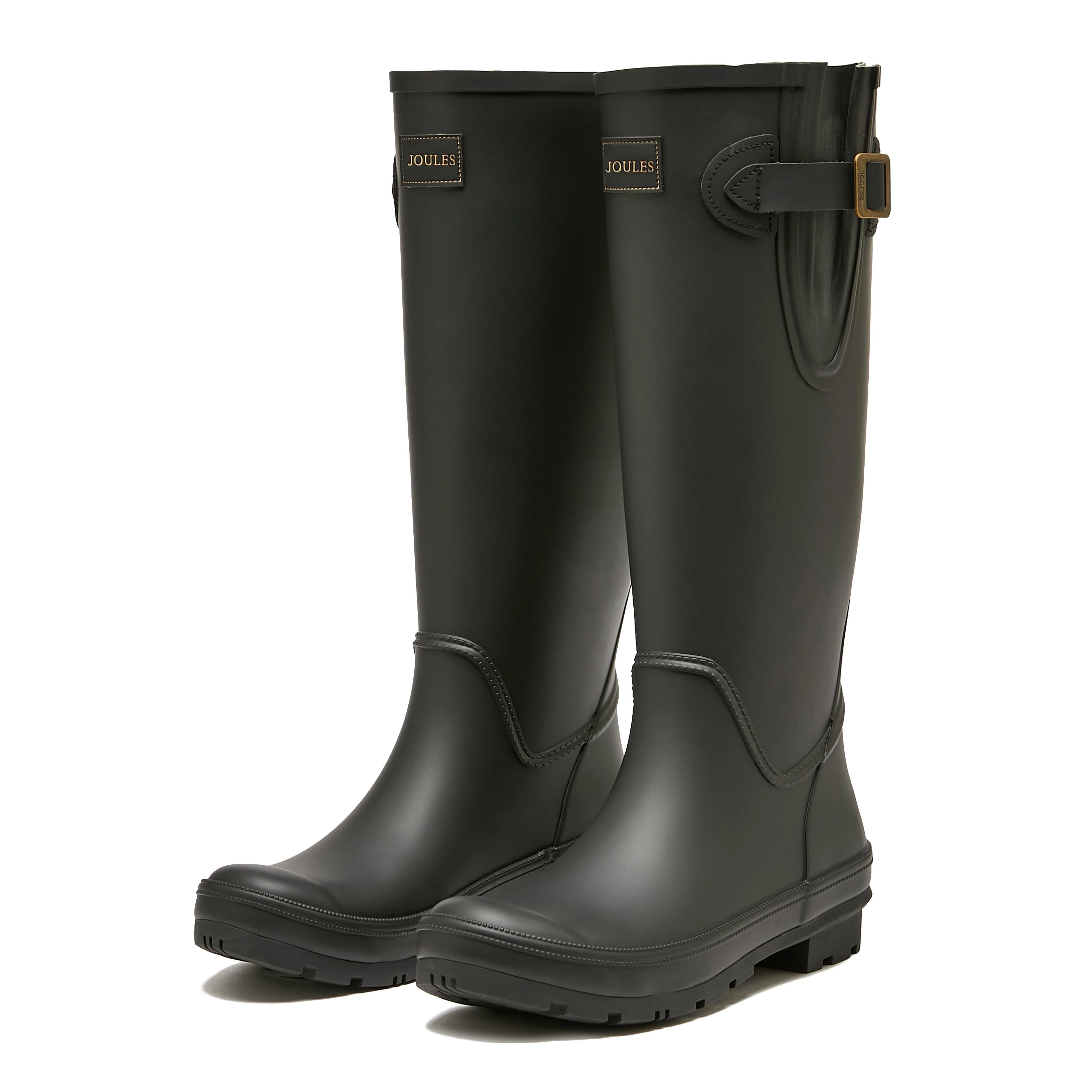 Womens Houghton Adjustable Tall Wellies Black - Image 7