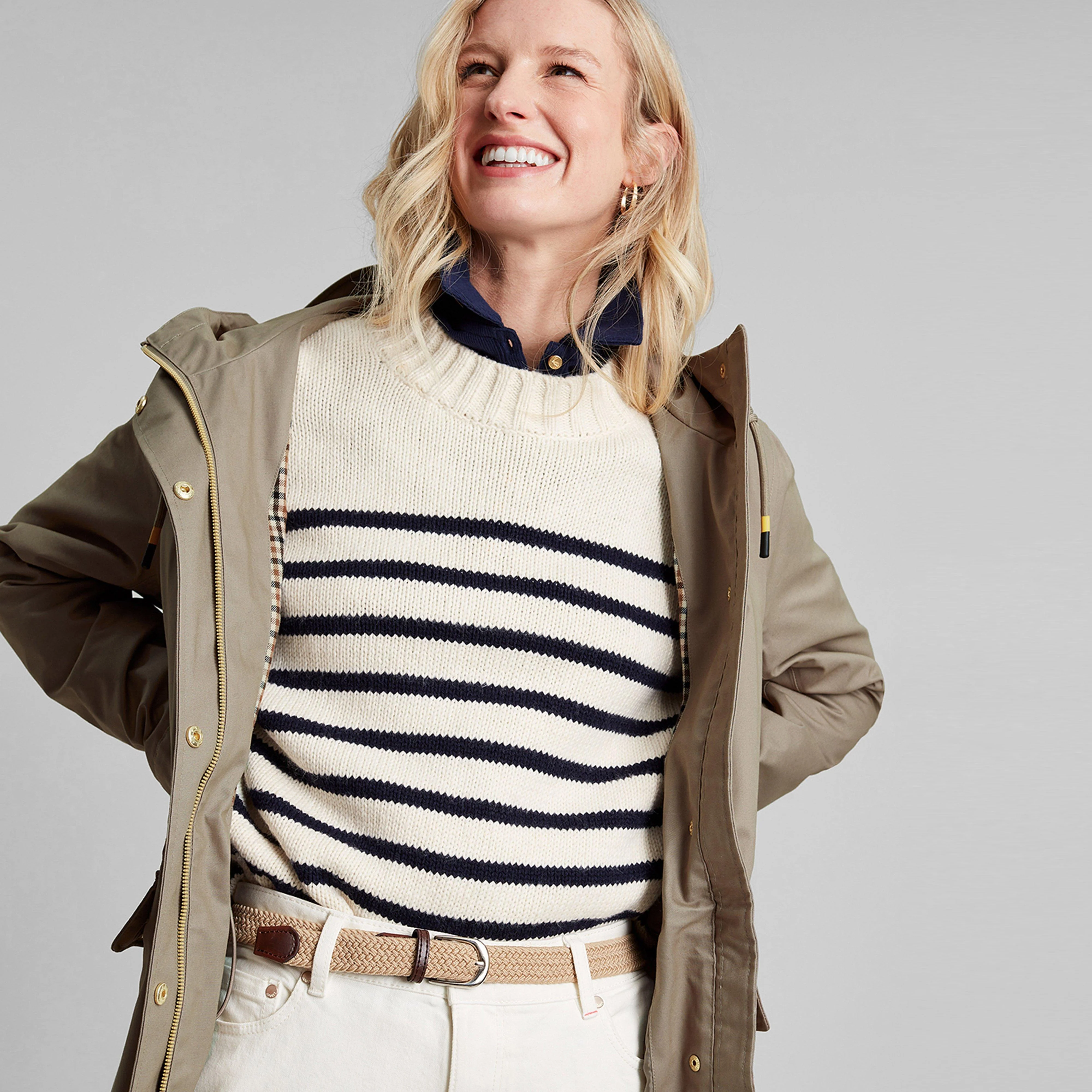 Womens Padstow Waterproof Raincoat Mushroom - Image 3