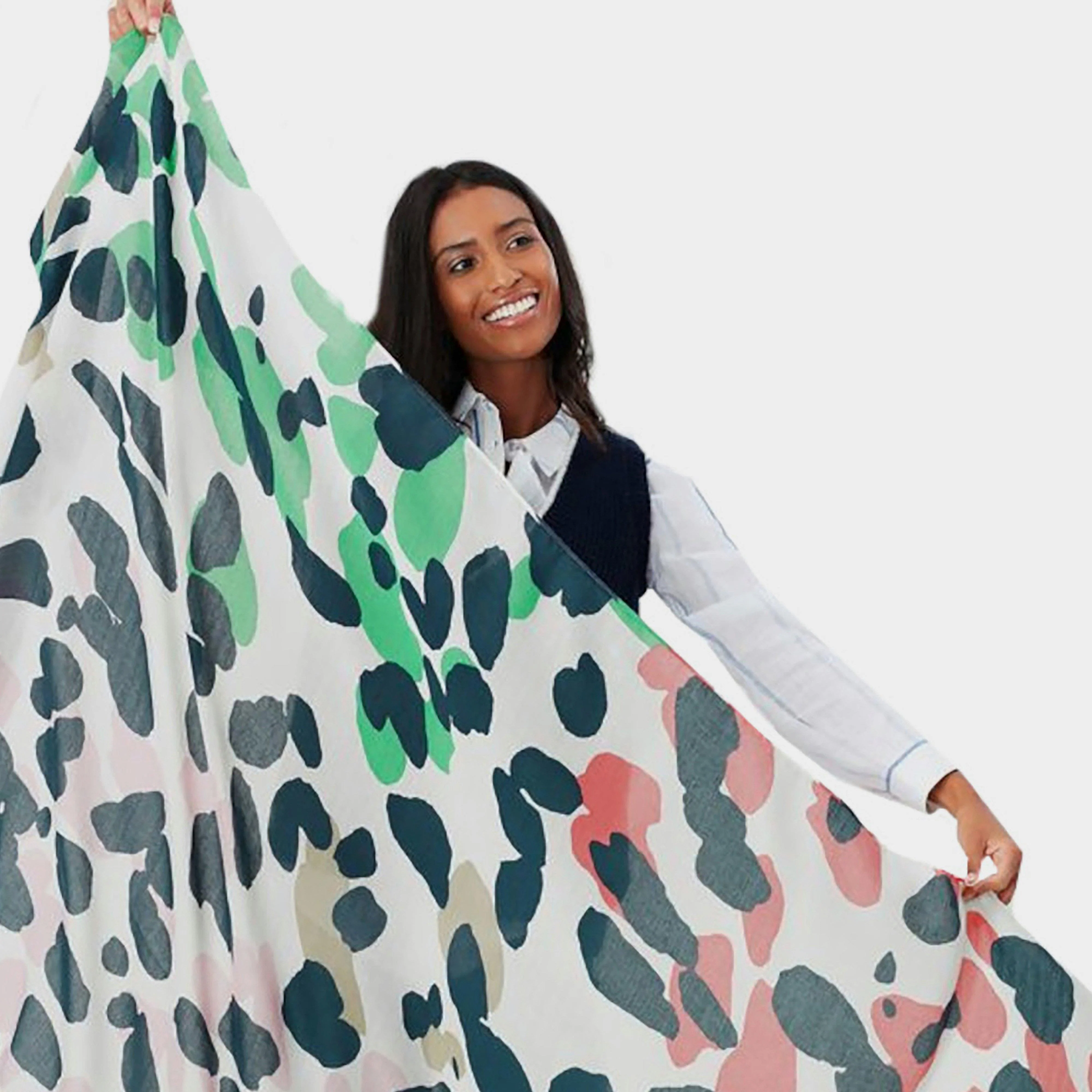 Womens River Scarf Cream Spots - Image 5