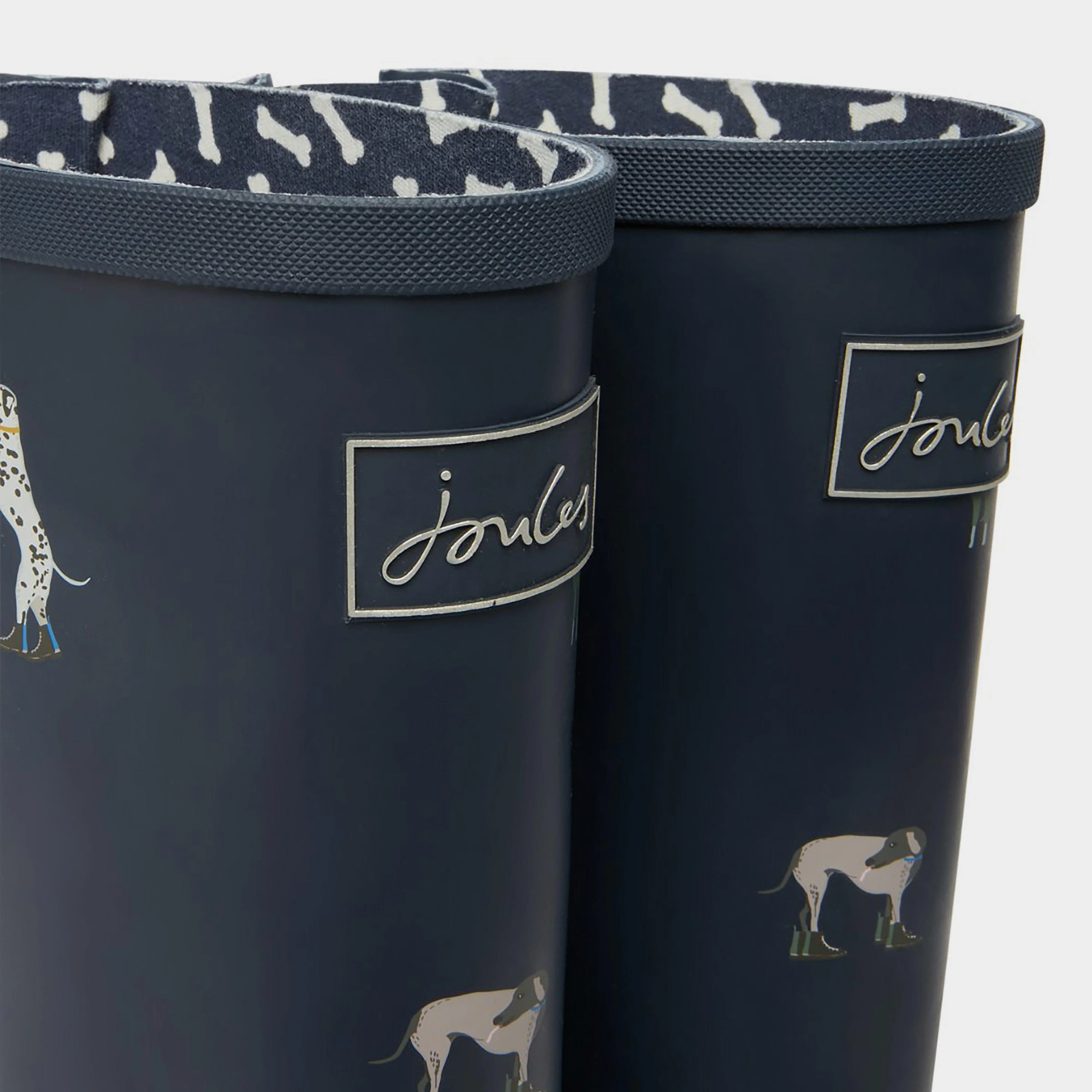Womens Welly Print Navy Dogs - Image 4