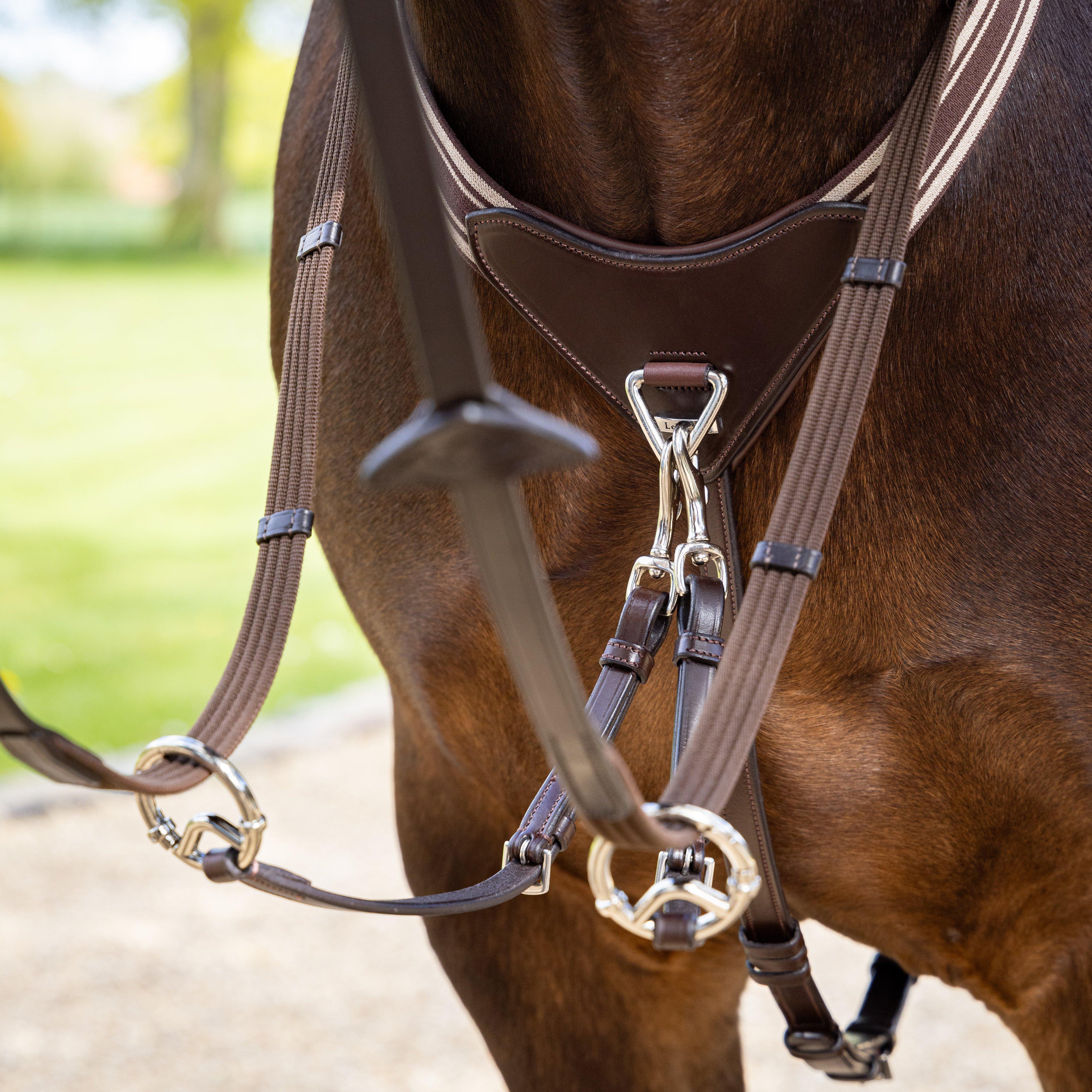Arika Elasticated Breastplate Havana/Silver - Image 2