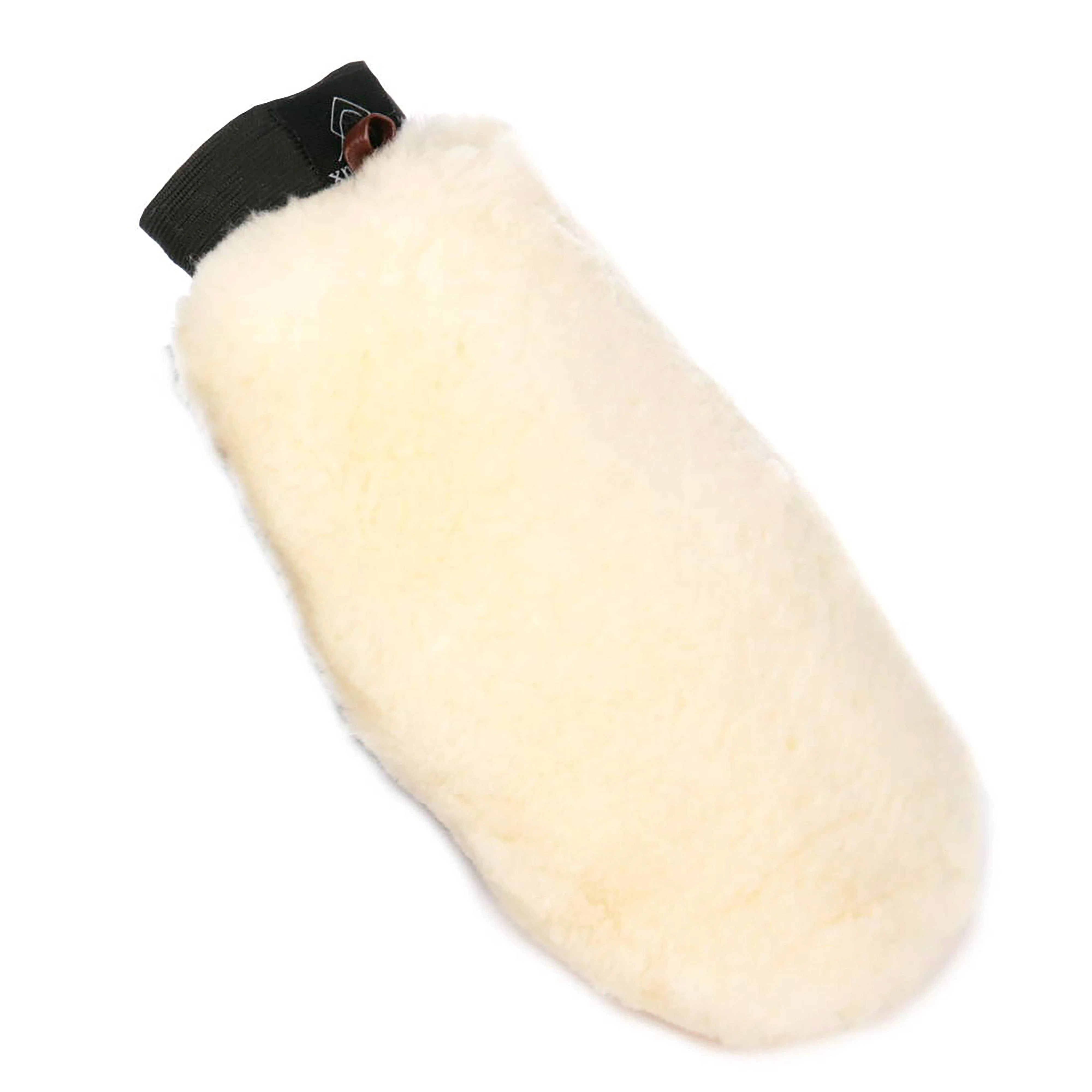 Lambskin Grooming Mitt White - Image 2