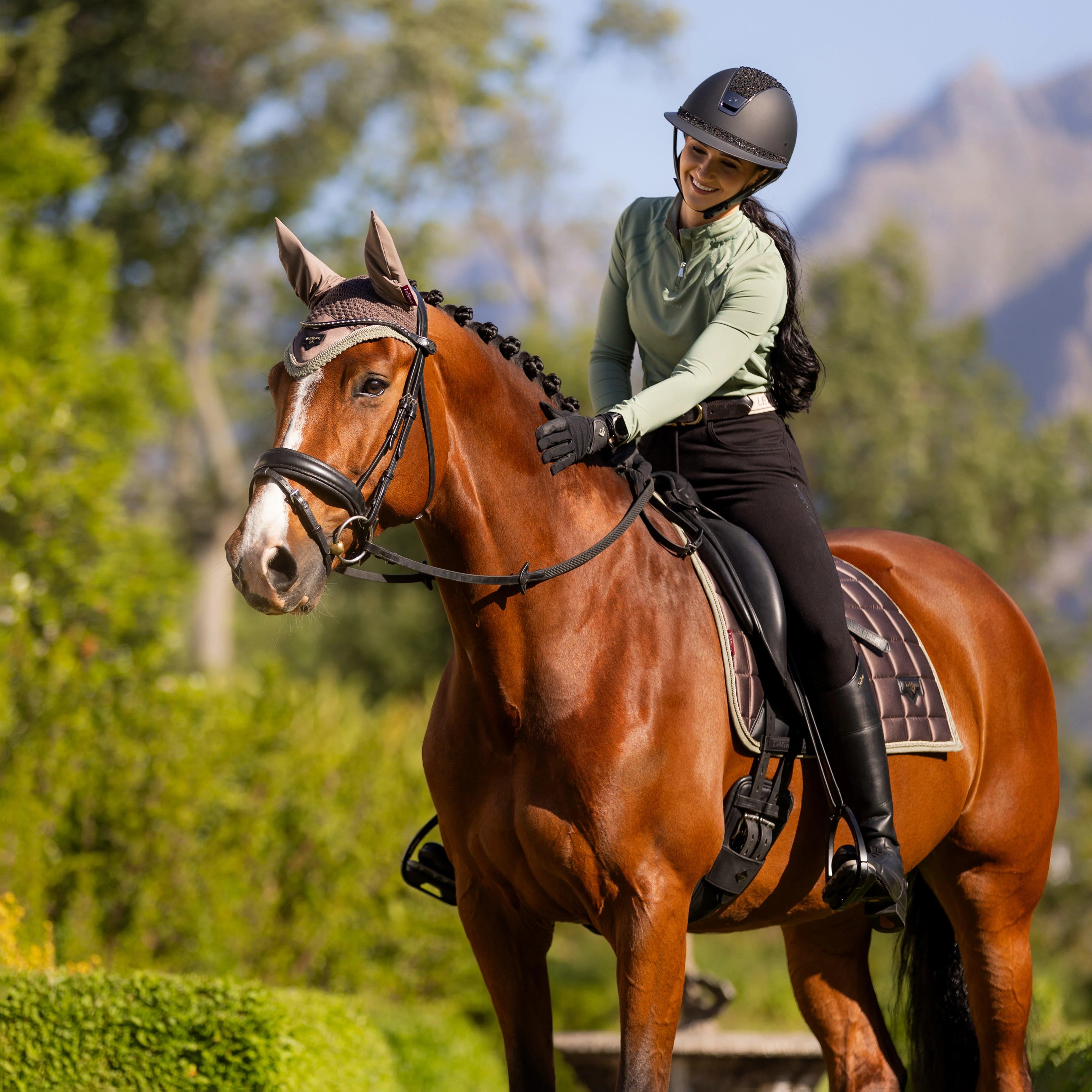 Loire Classic Dressage Saddle Pad Walnut - Image 7