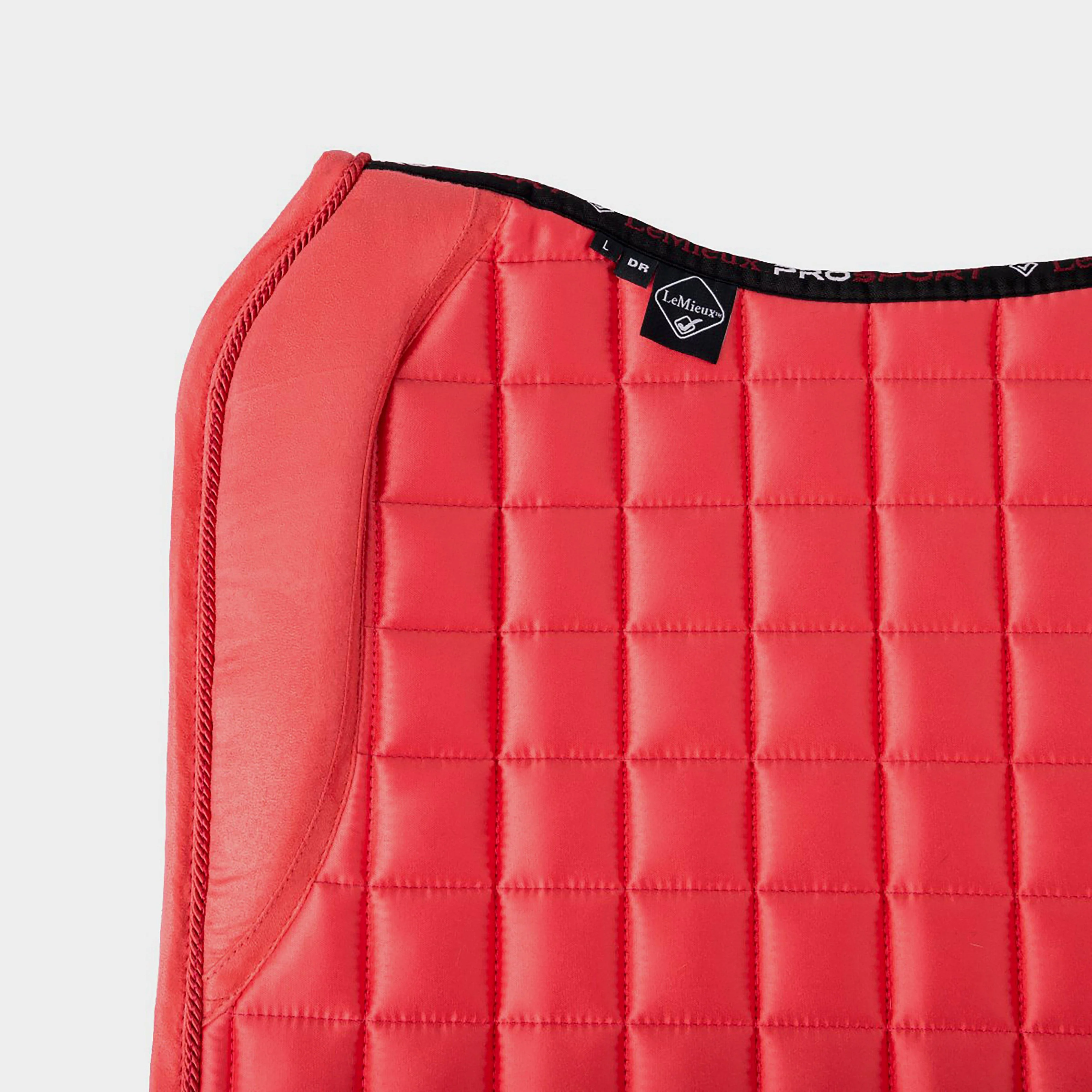 Loire Memory Satin Dressage Square Saddle Pad Papaya - Image 6