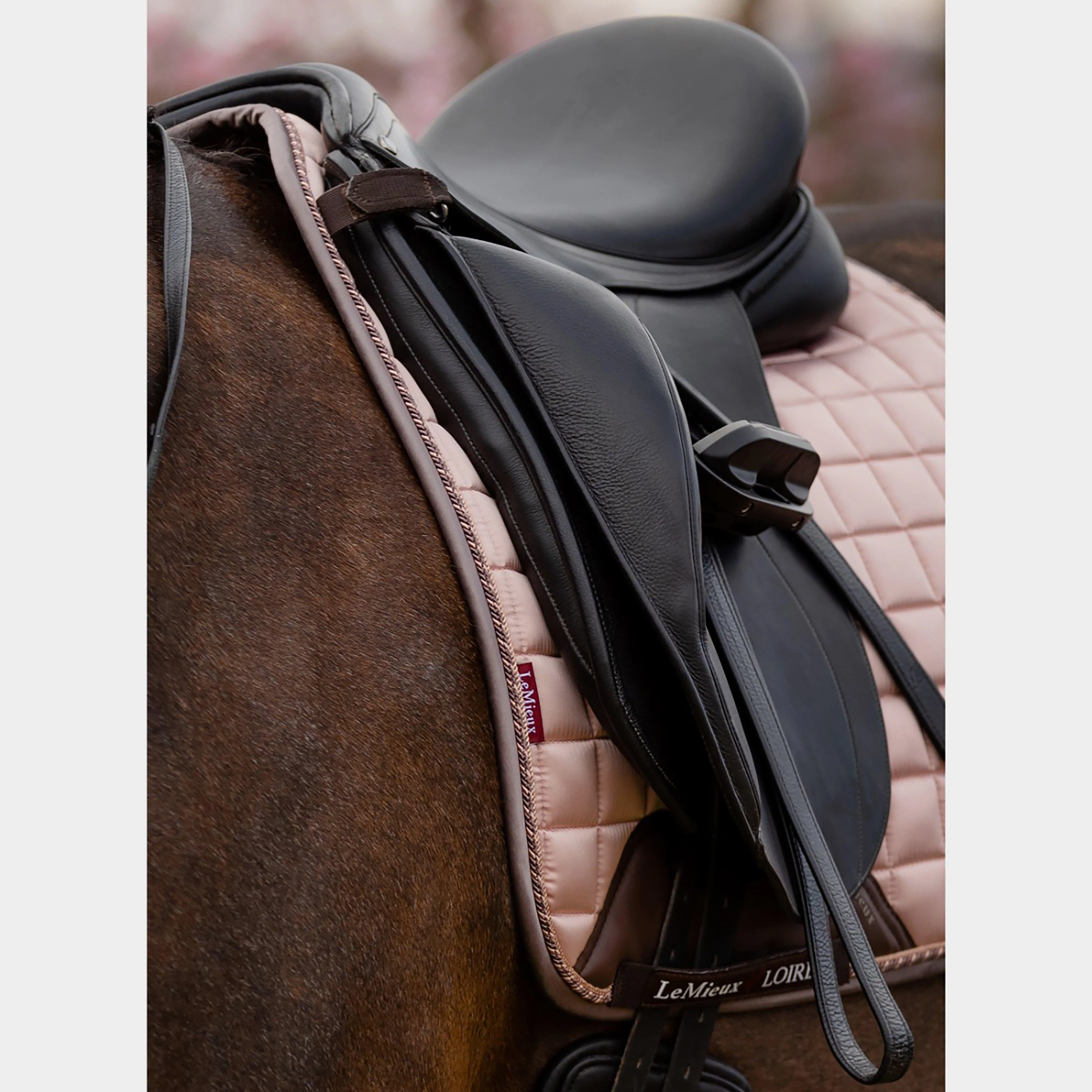 Loire Satin Dressage Saddle Pad Rose - Image 2
