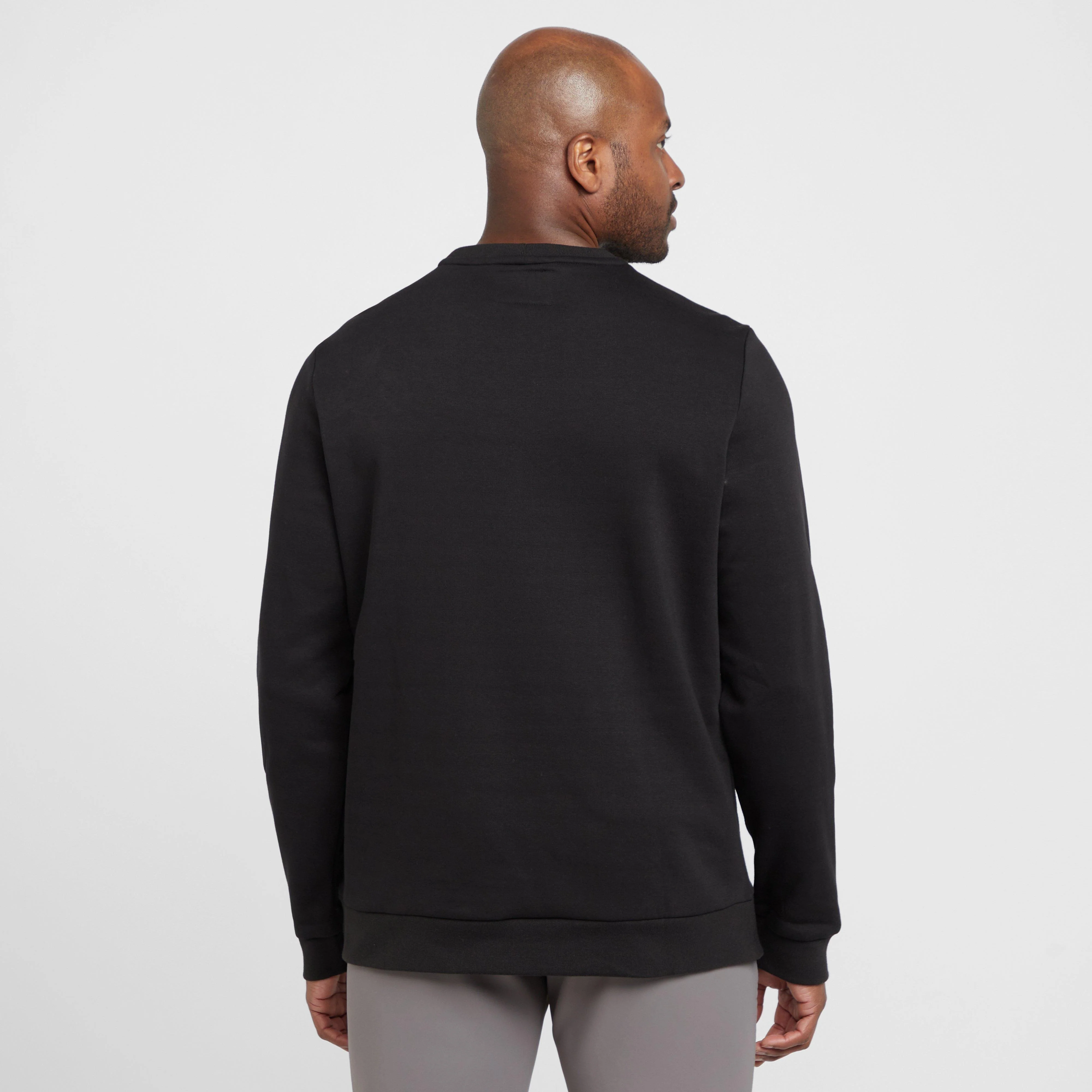 Mens Elite Round Neck Sweater Black - Image 2