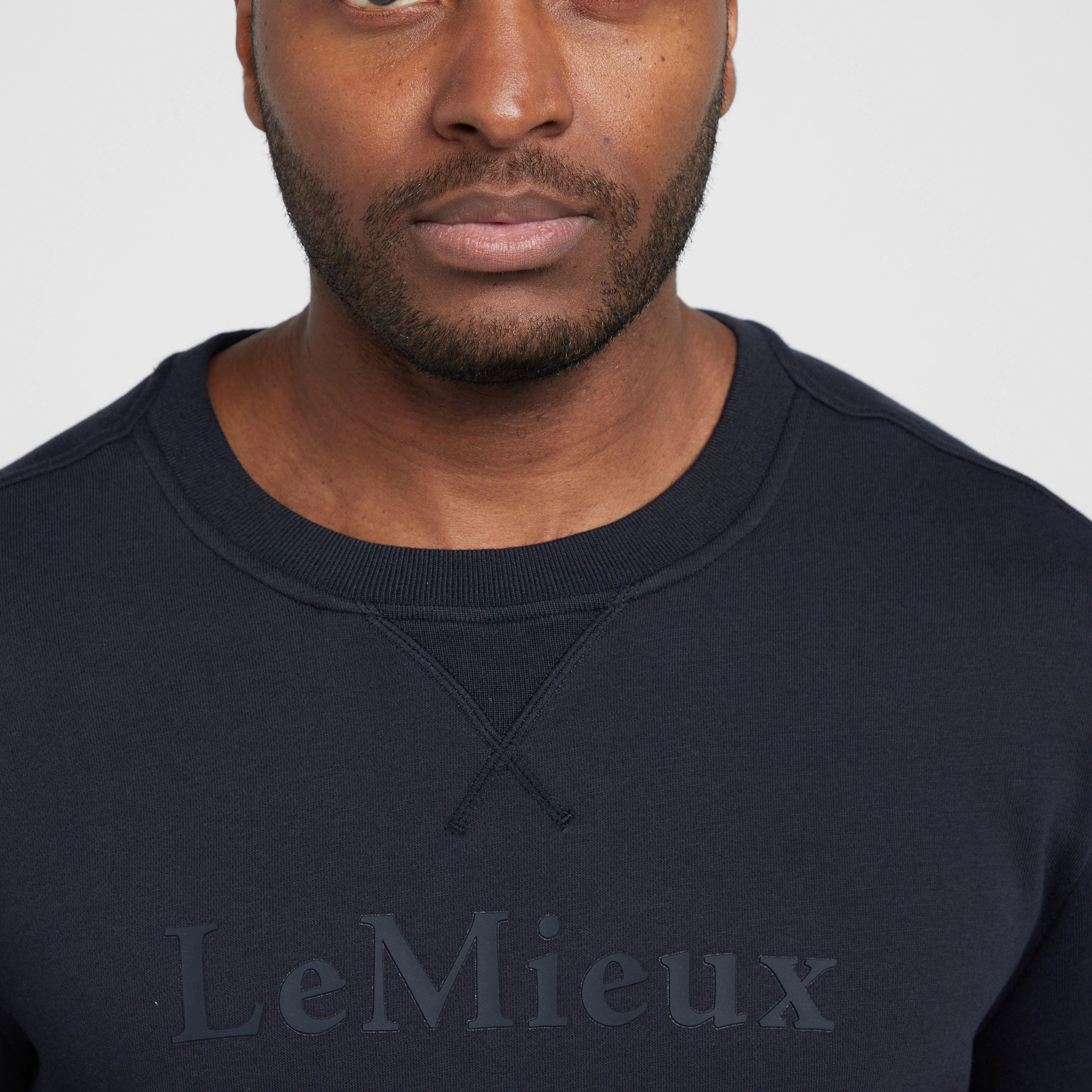 Mens Elite Round Neck Sweater Navy - Image 4