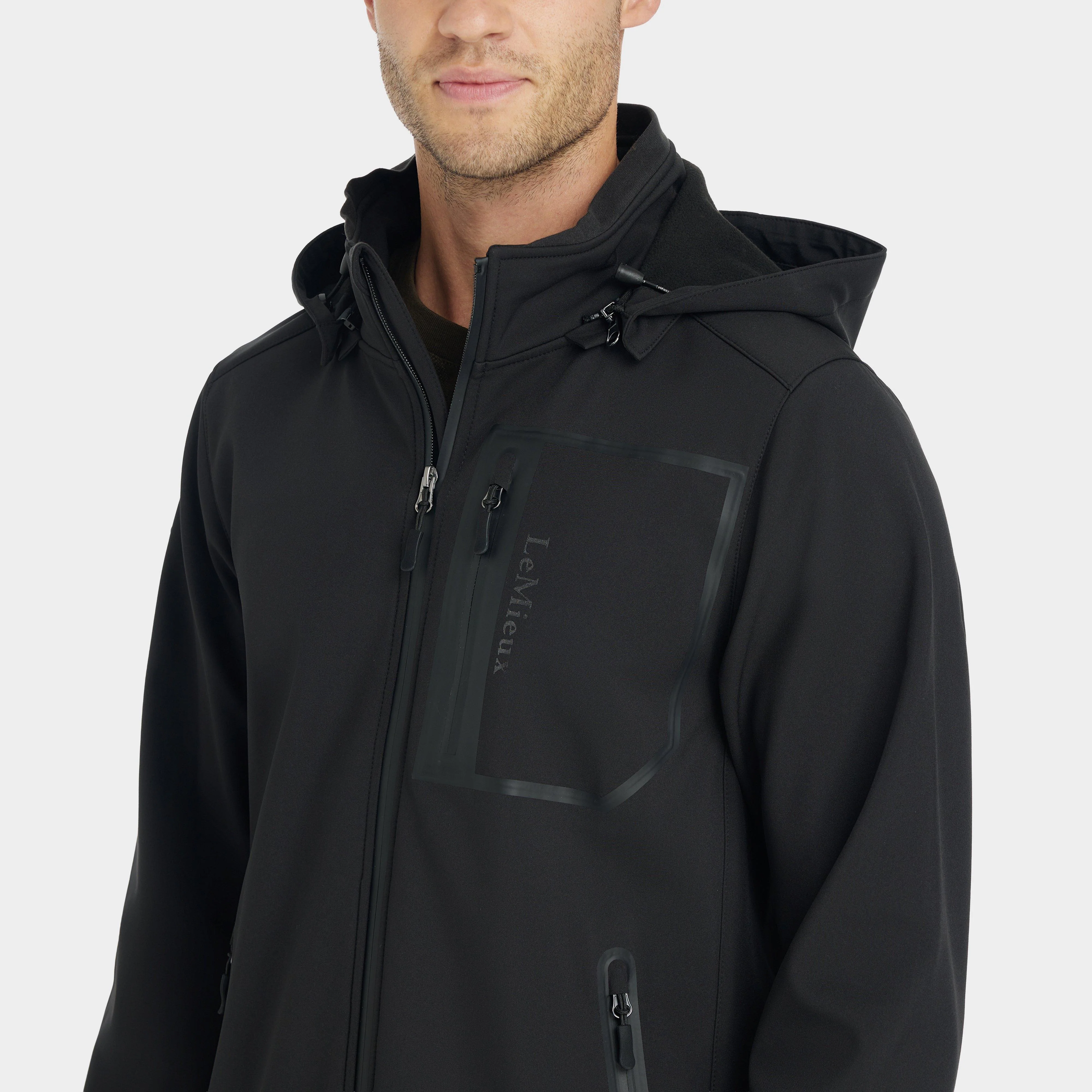 Men's Softshell Jacket Black - Image 3