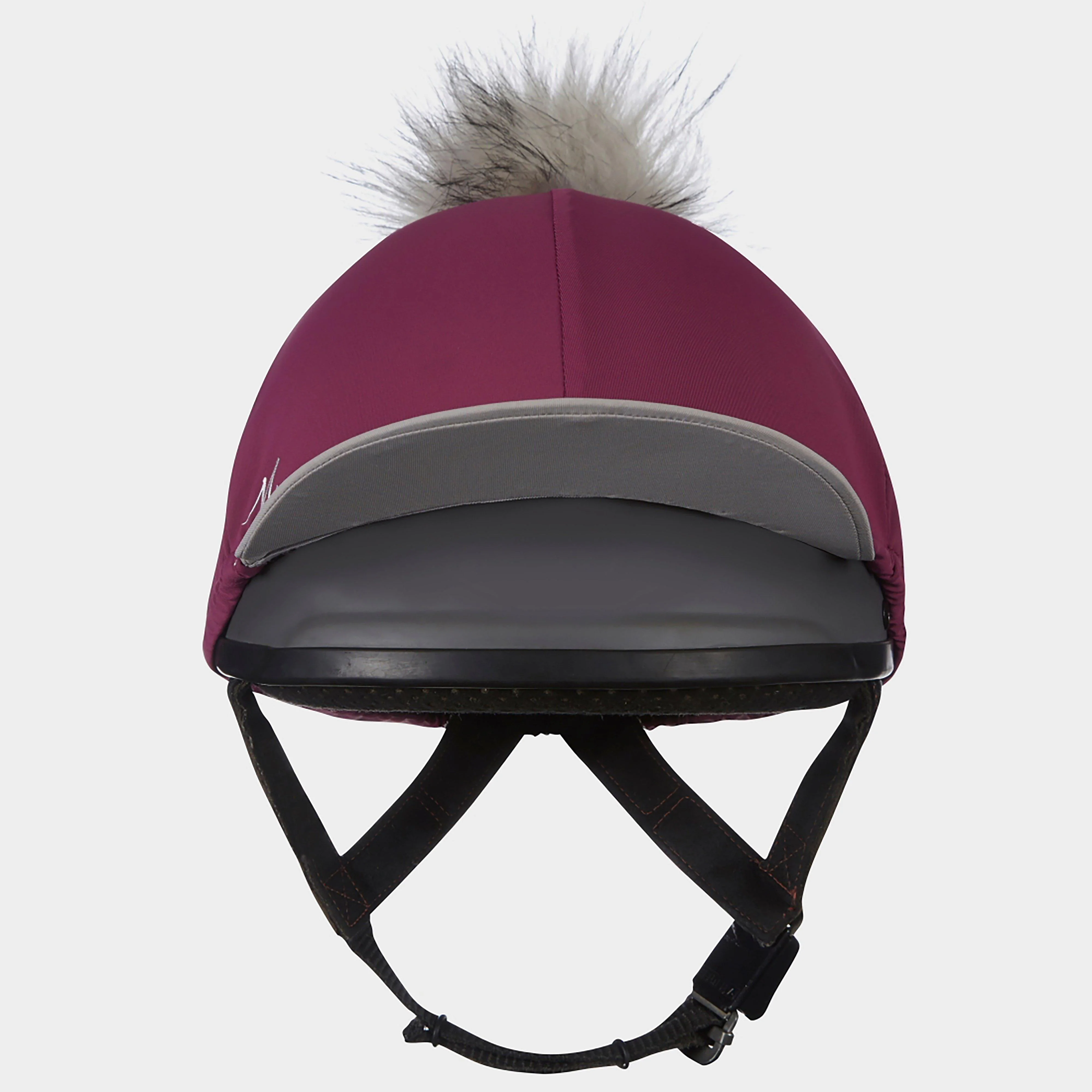 My LeMieux Hat Silk Plum/Grey - Image 3