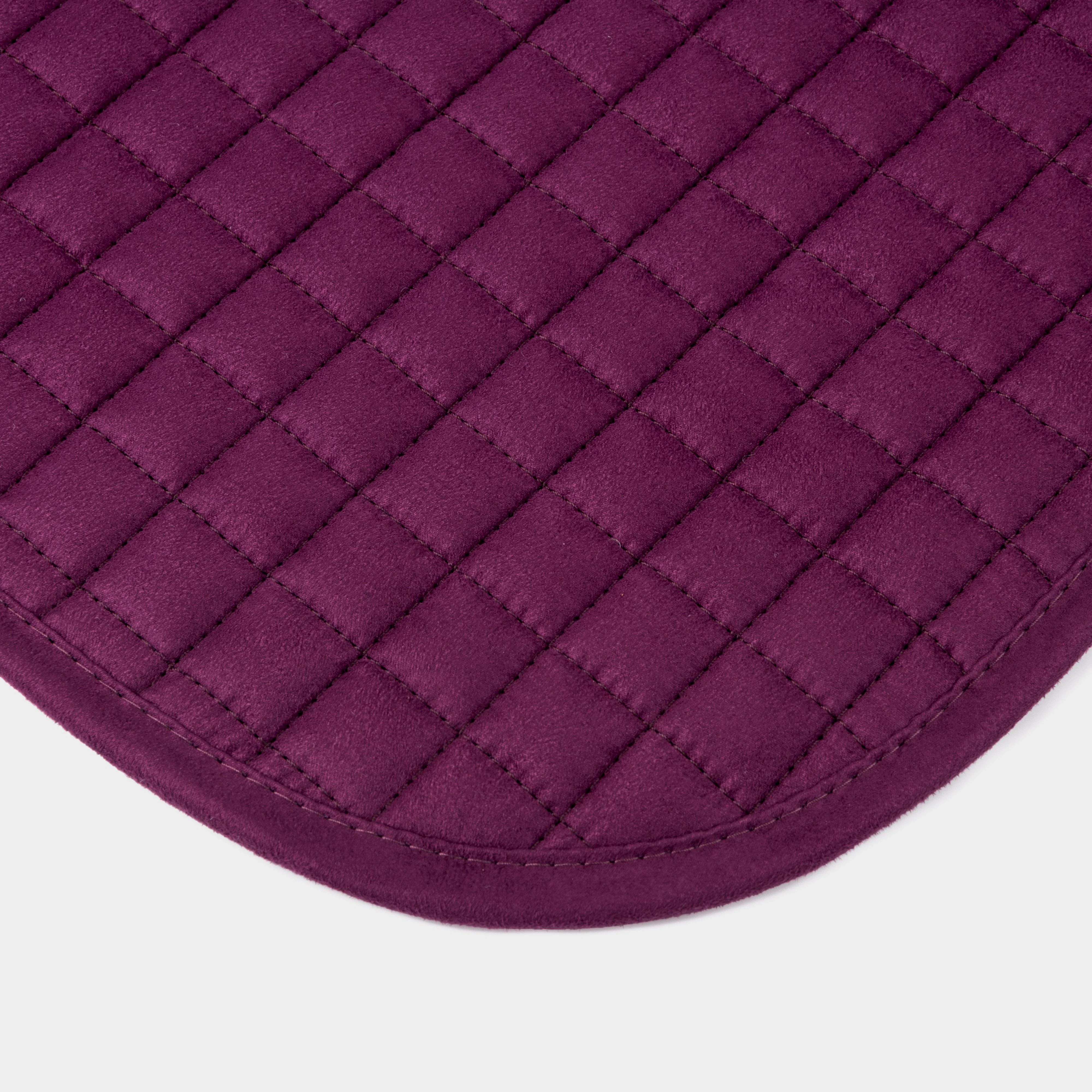 ProSport Suede GP Square Saddle Pad Plum - Image 7