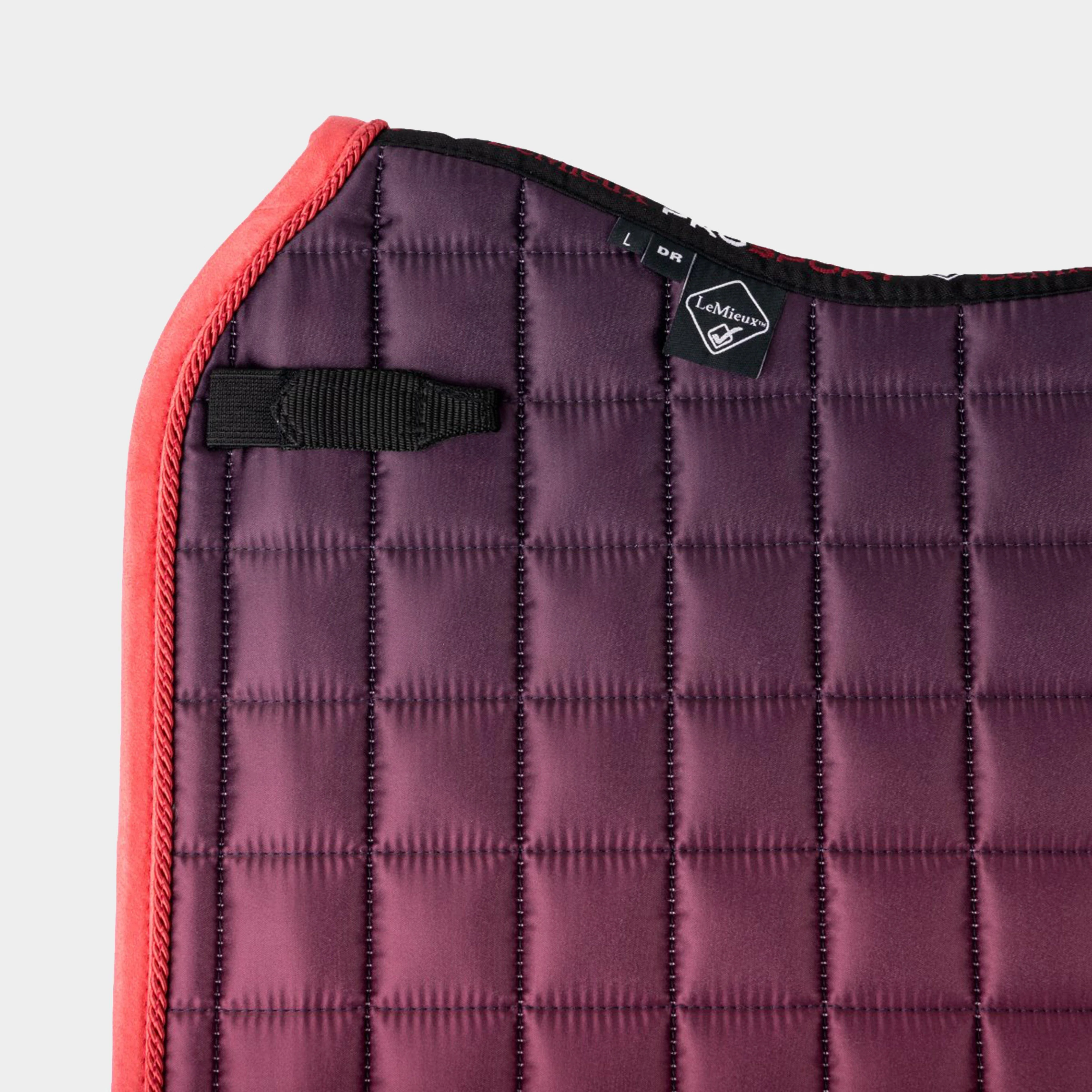 Spectrum Dressage Saddle Pad Papaya/Aubergine - Image 2
