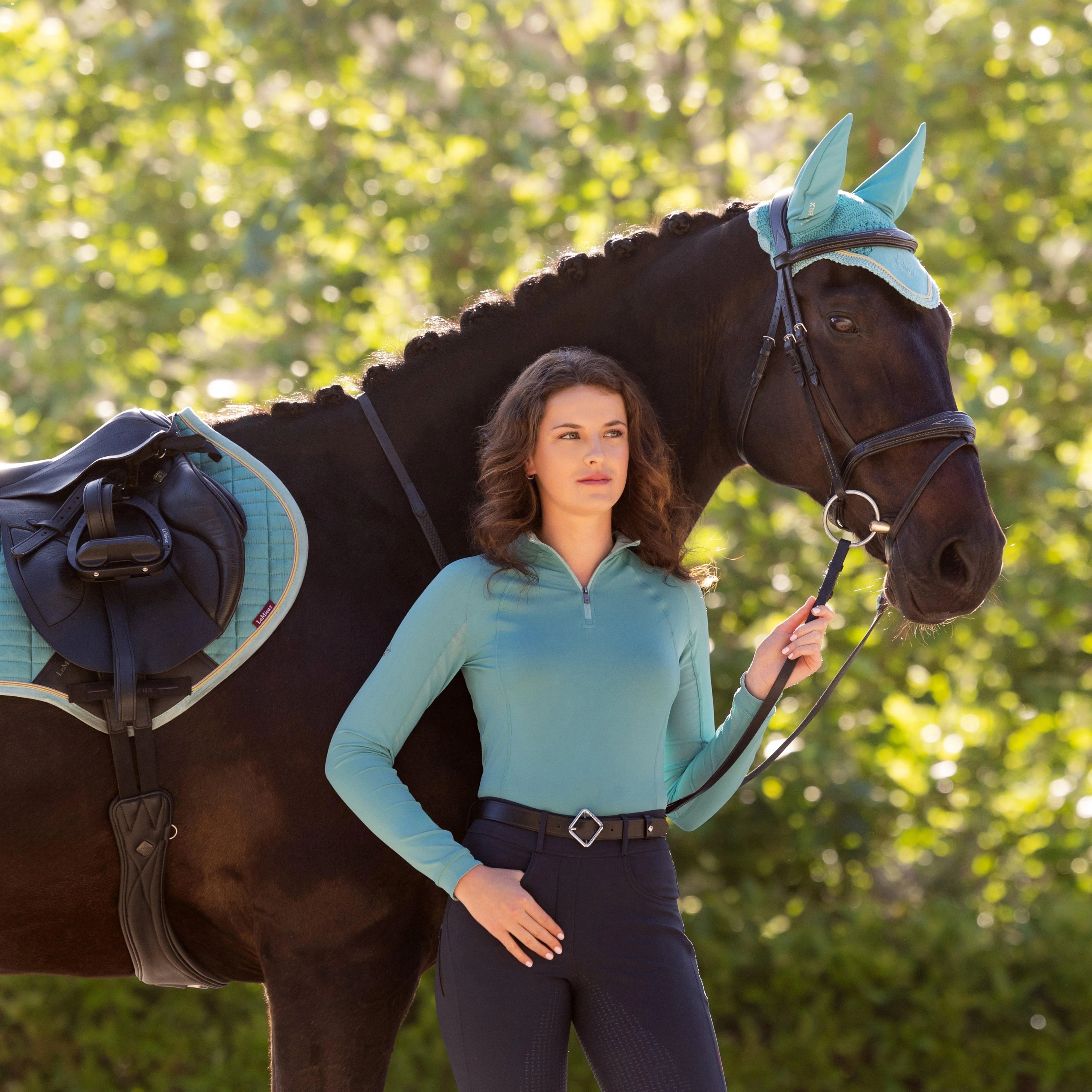 Suede Close Contact Saddle Pad Lagoon - Image 4