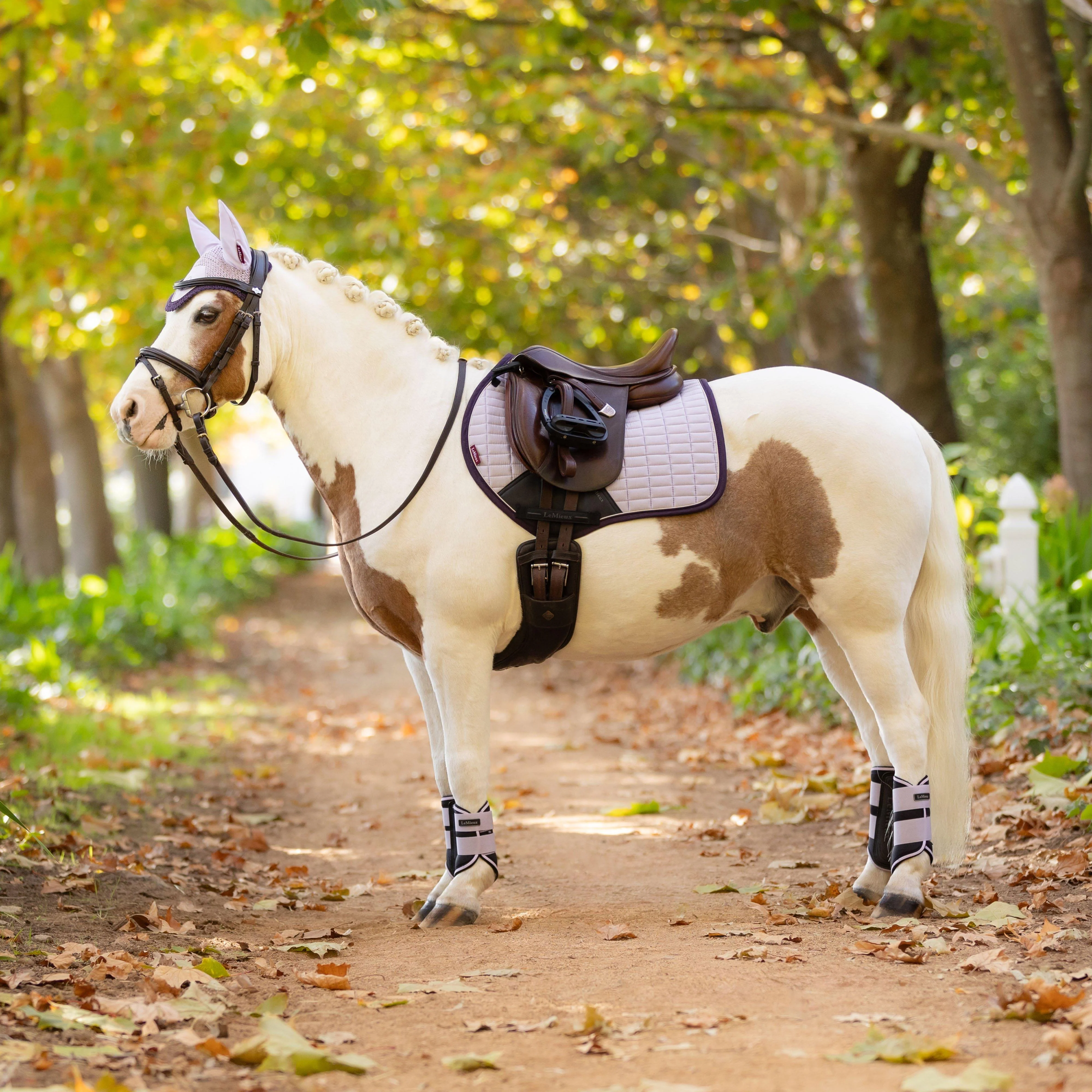 Suede Close Contact Saddle Pad Lilac - Image 4