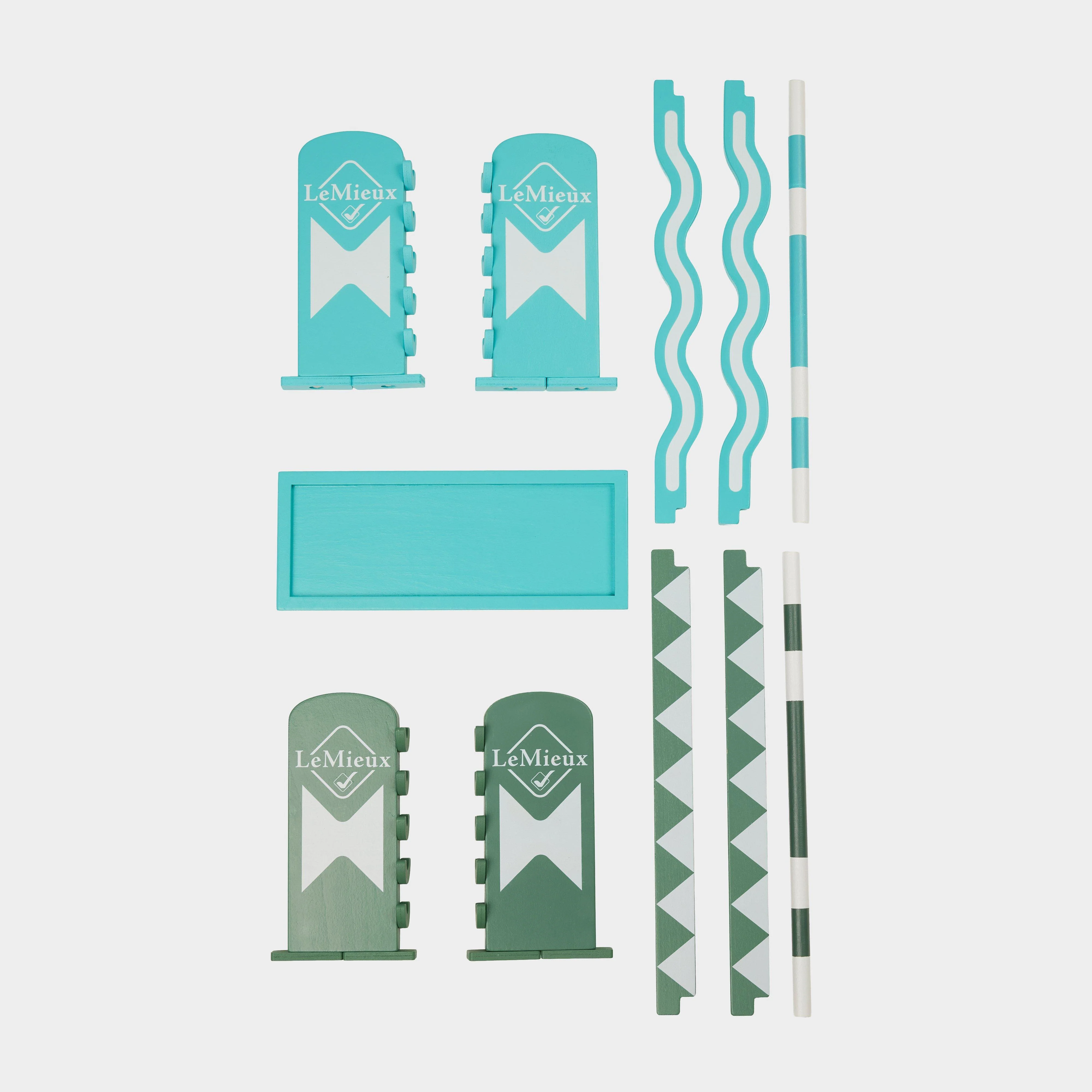 Toy Pony Jump Set Azure/Sage/White - Image 2