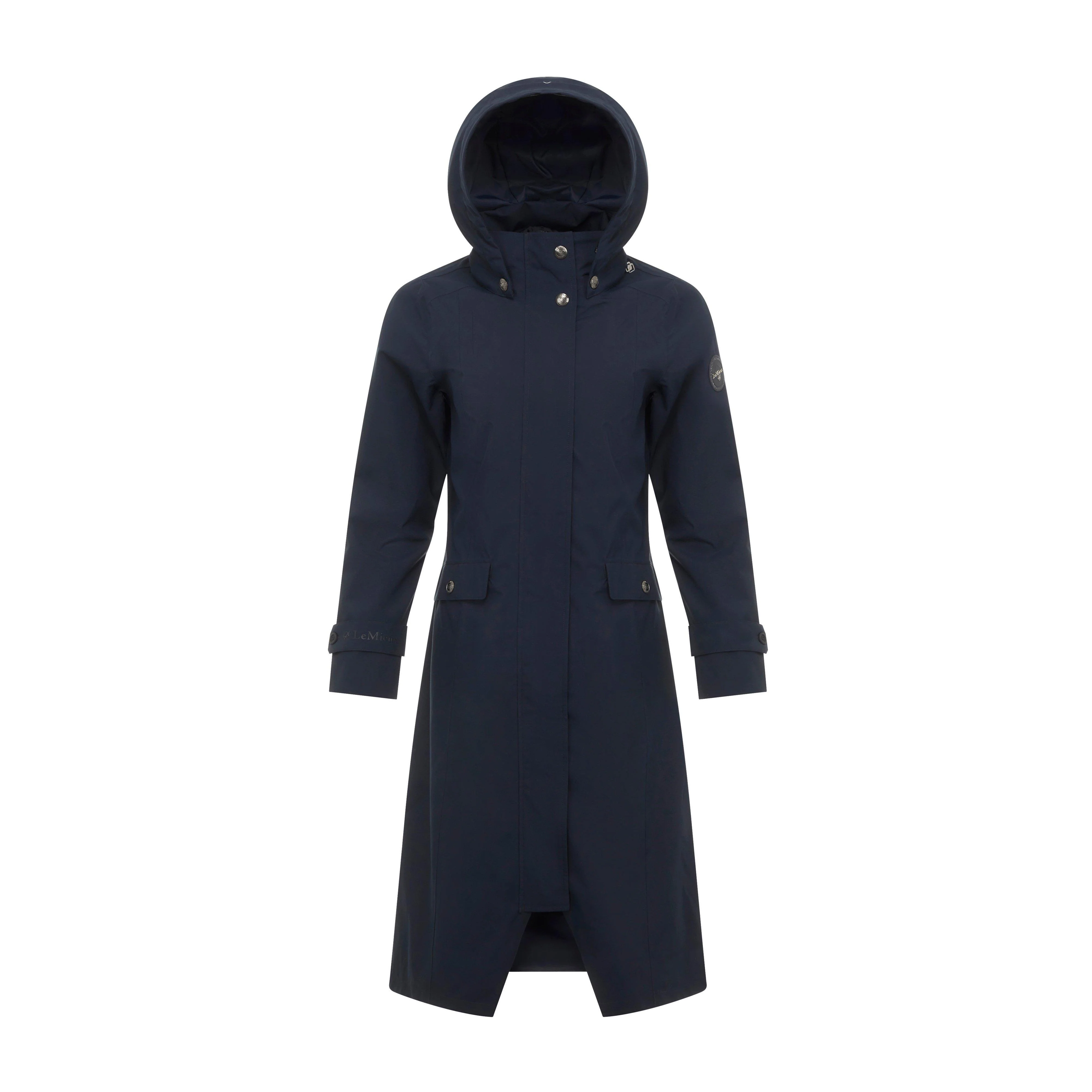 Womens Amelie Waterproof Lightweight Riding Coat Navy - Image 16