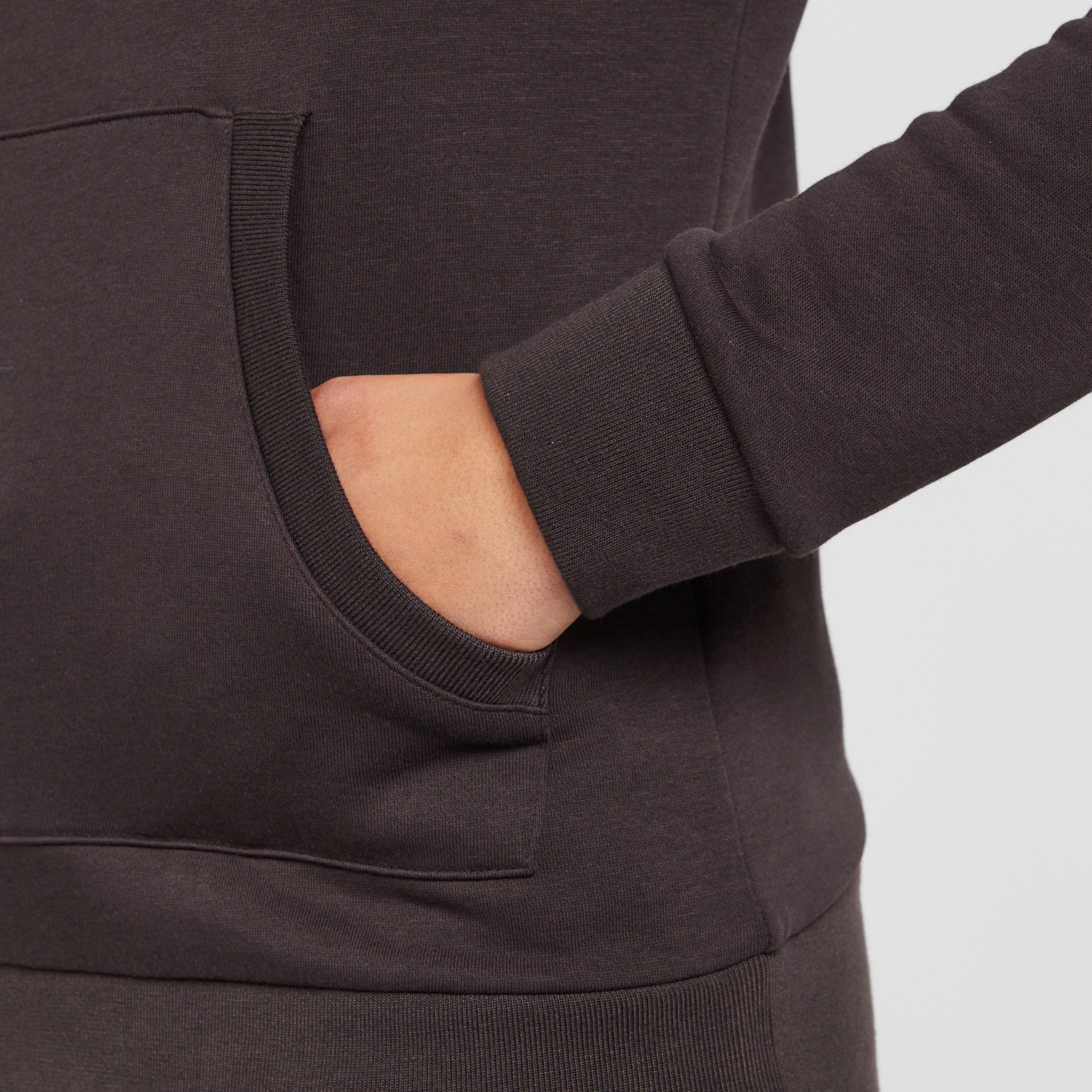 Womens Cross Over Hoodie Liquourice - Image 5