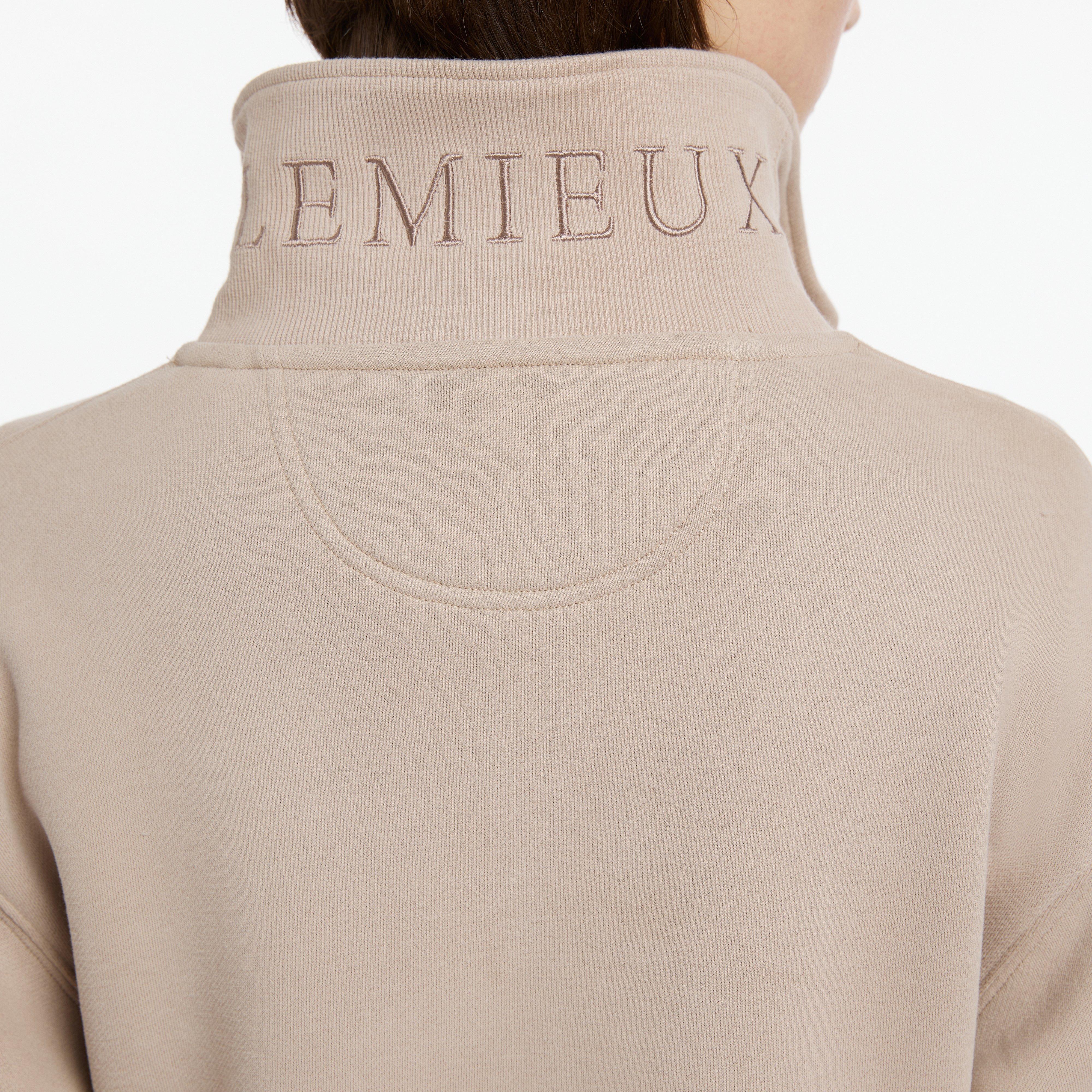 Womens Keira Quarter Neck Sweater Almond - Image 3