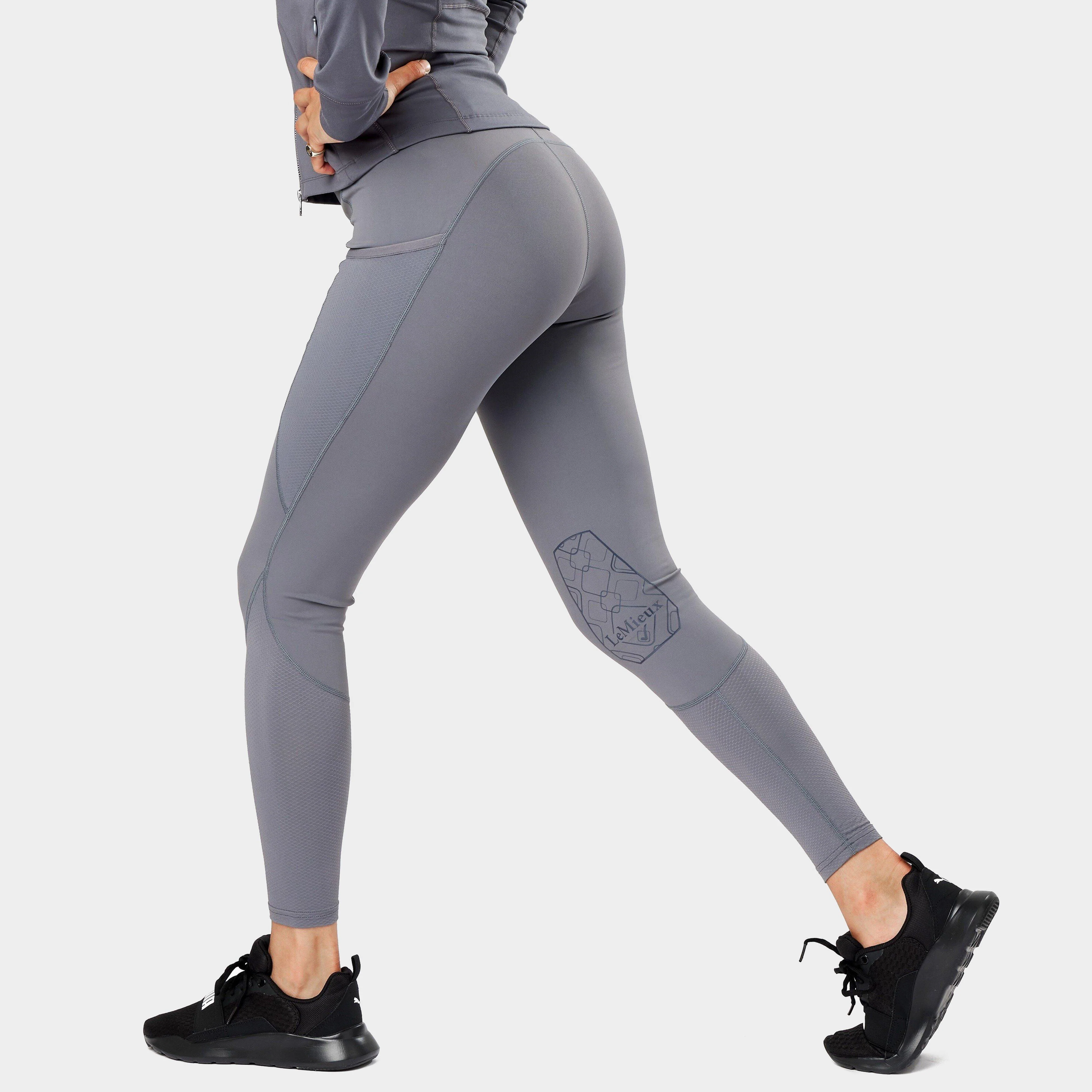 Womens Lucie Mesh Leggings Grey - Image 3