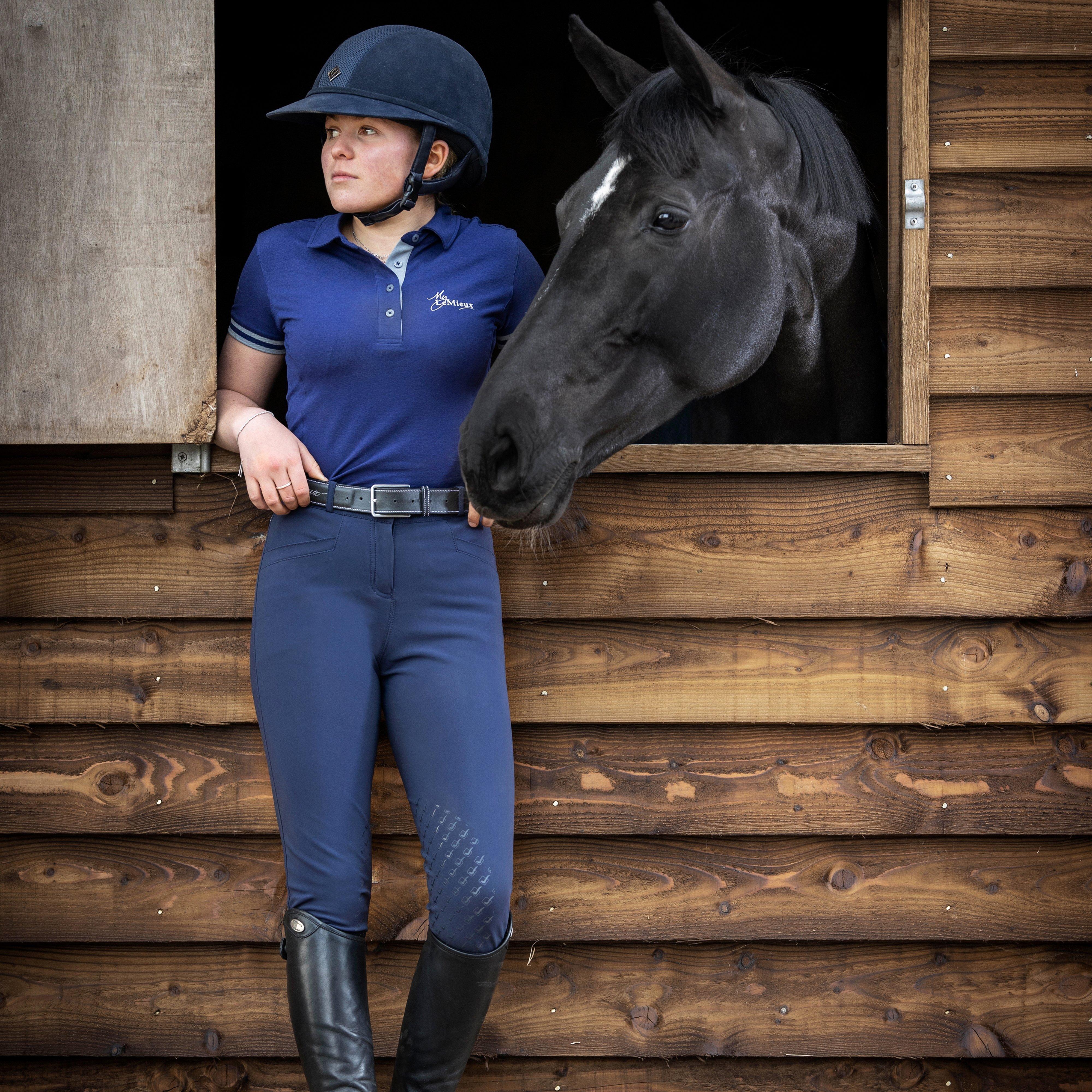 Womens Polo Shirt Navy - Image 2