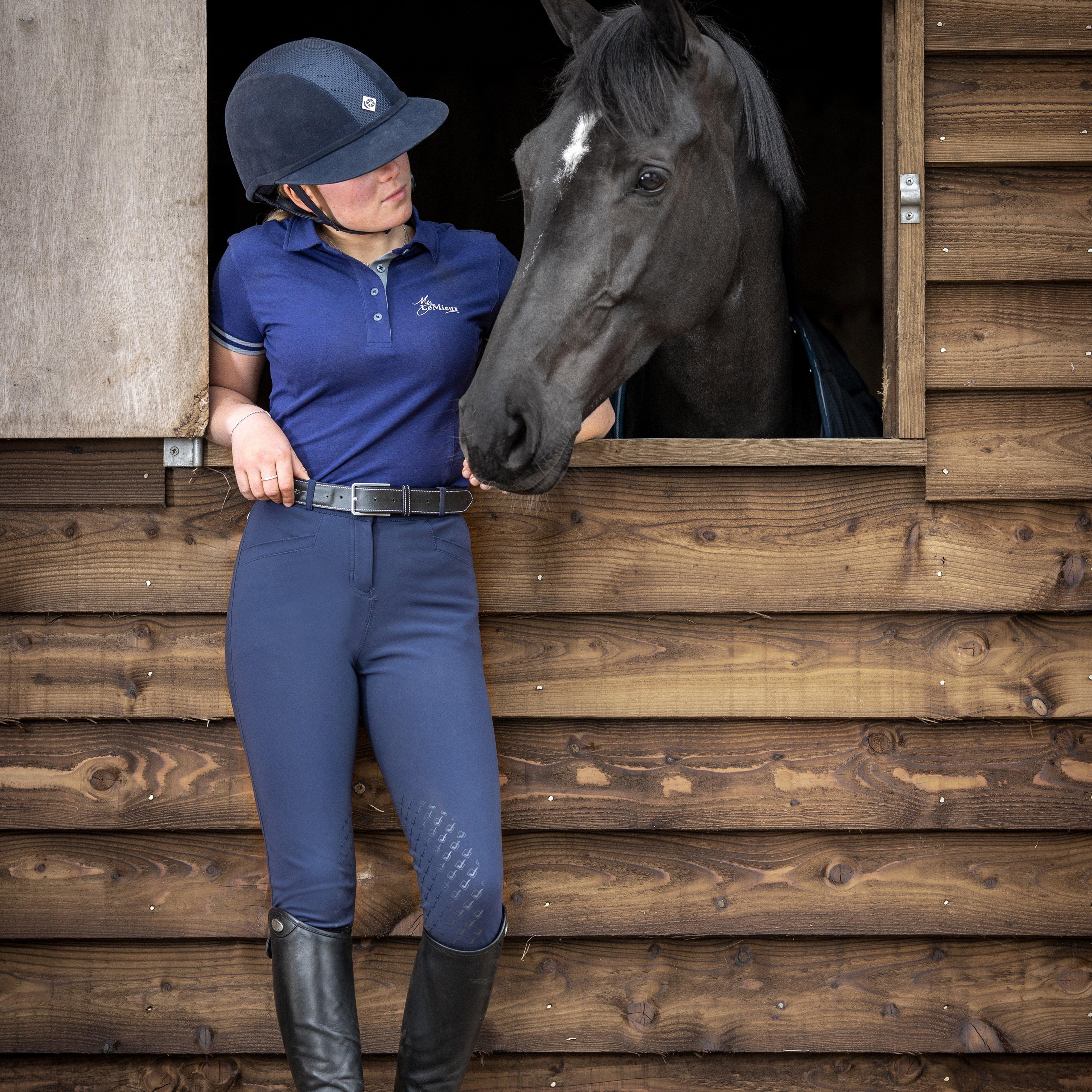 Womens Polo Shirt Navy - Image 3