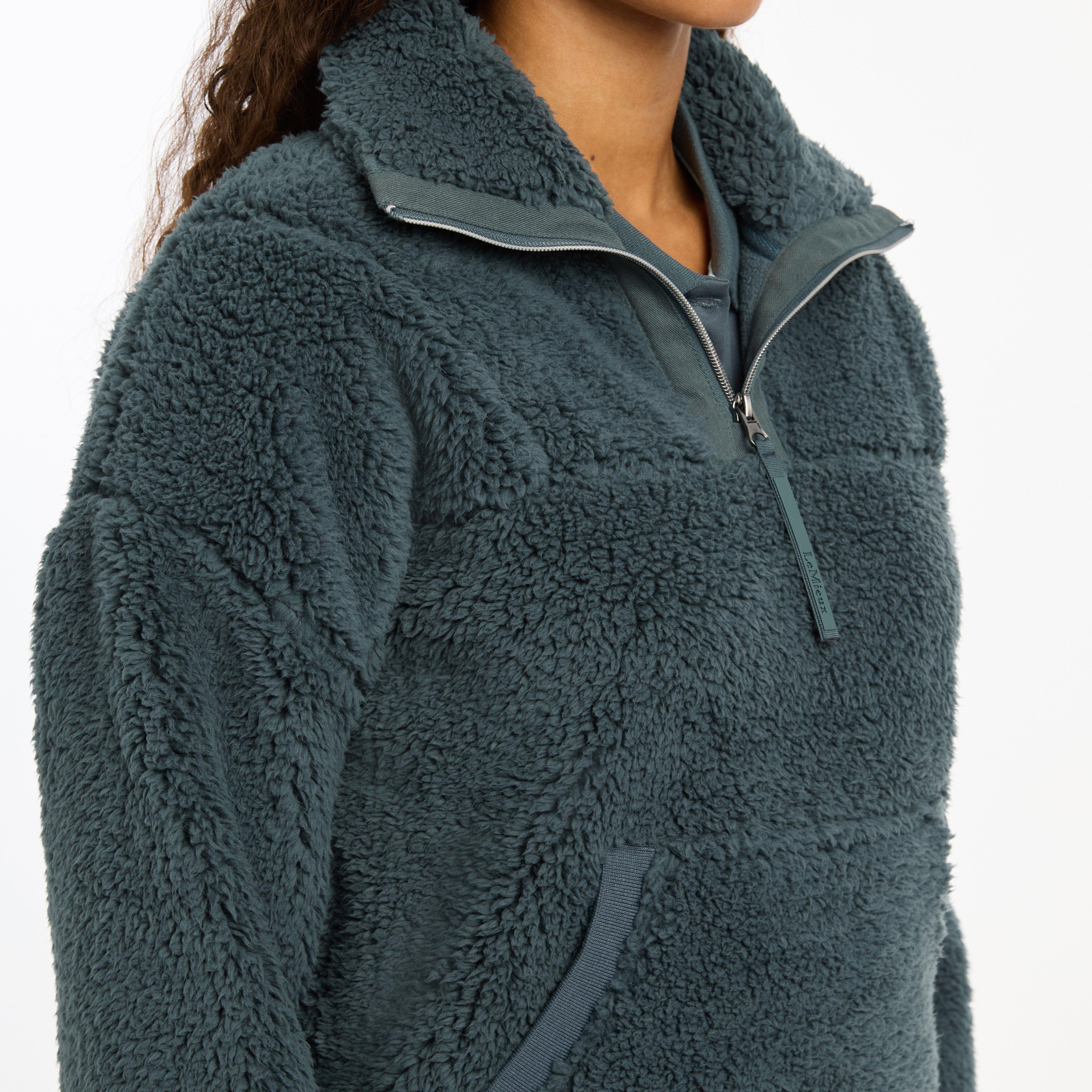 Womens Tara Teddy Fleece Petrol - Image 3