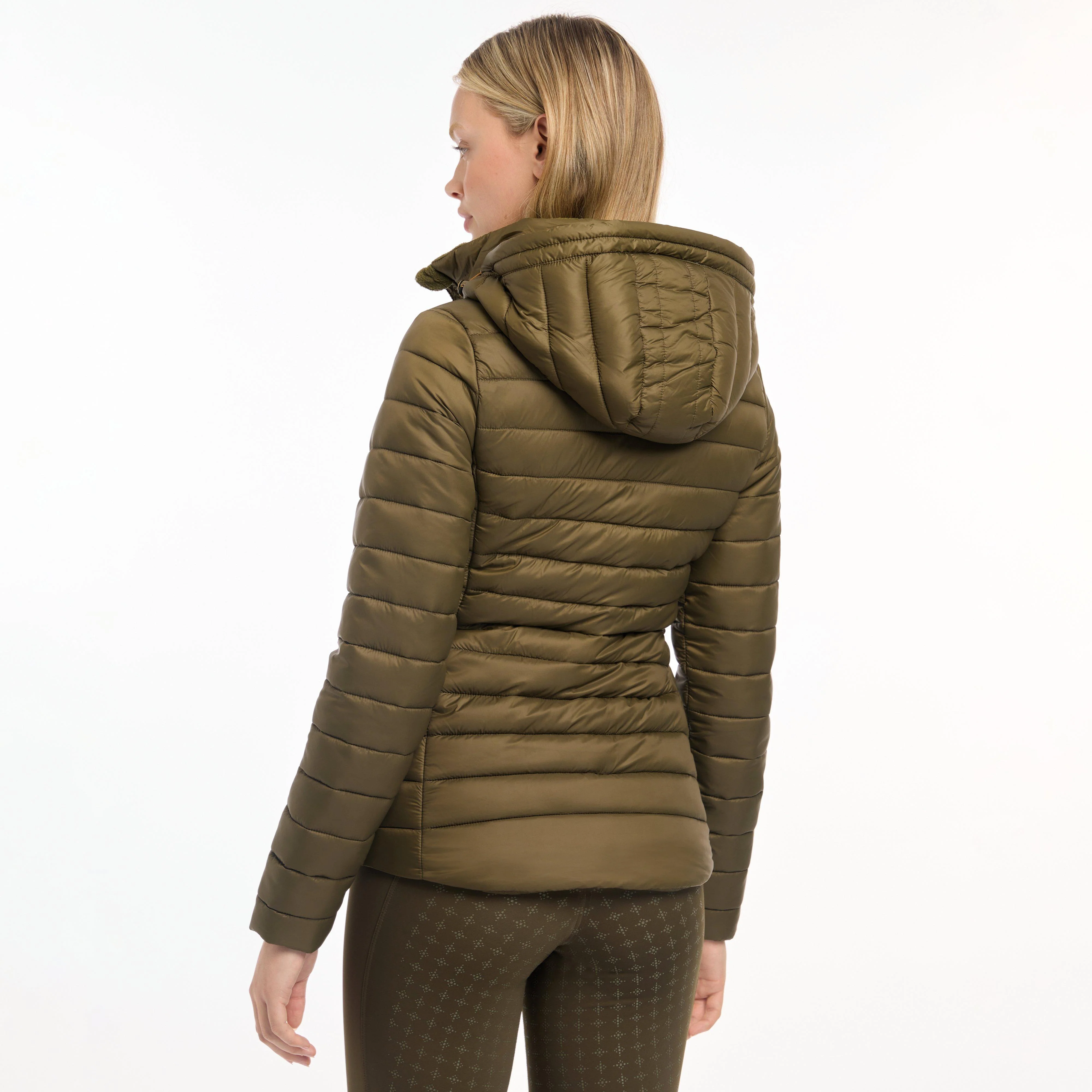 Womens Tilly Hooded Puffer Jacket Alpine - Image 2