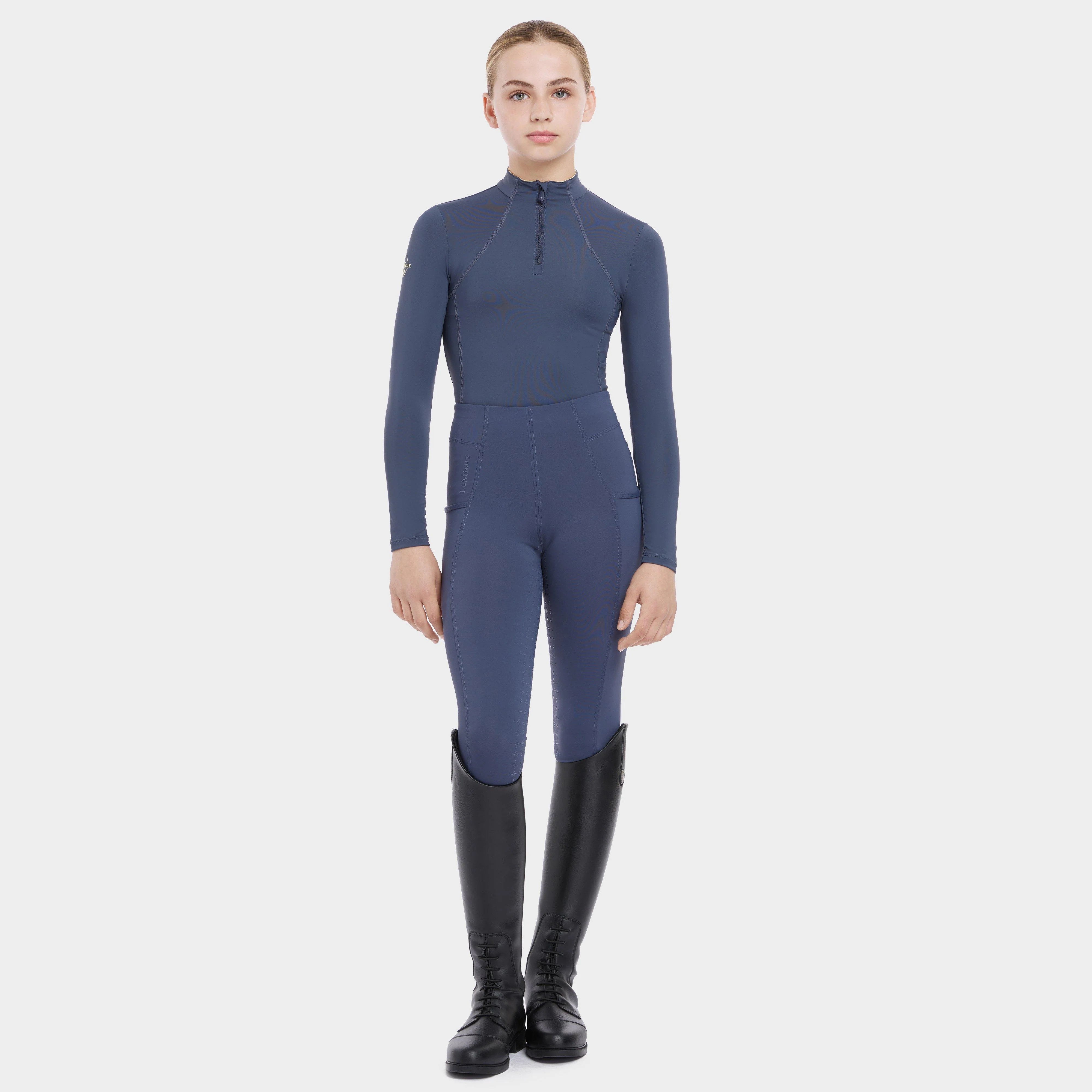 Young Rider Base Layer Dusk Blue - Image 3
