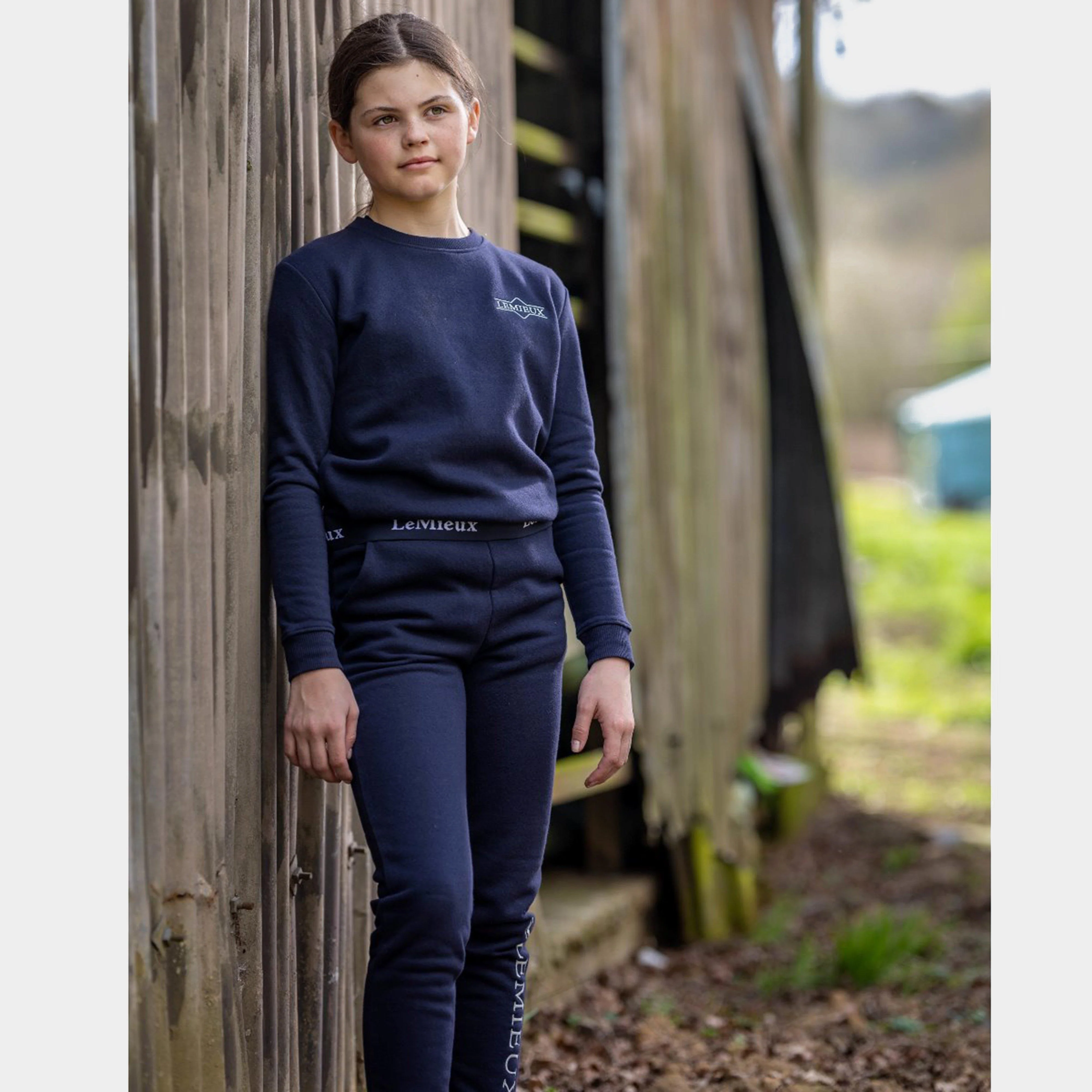 Youth Lightweight Long Sleeved Top Navy - Image 8
