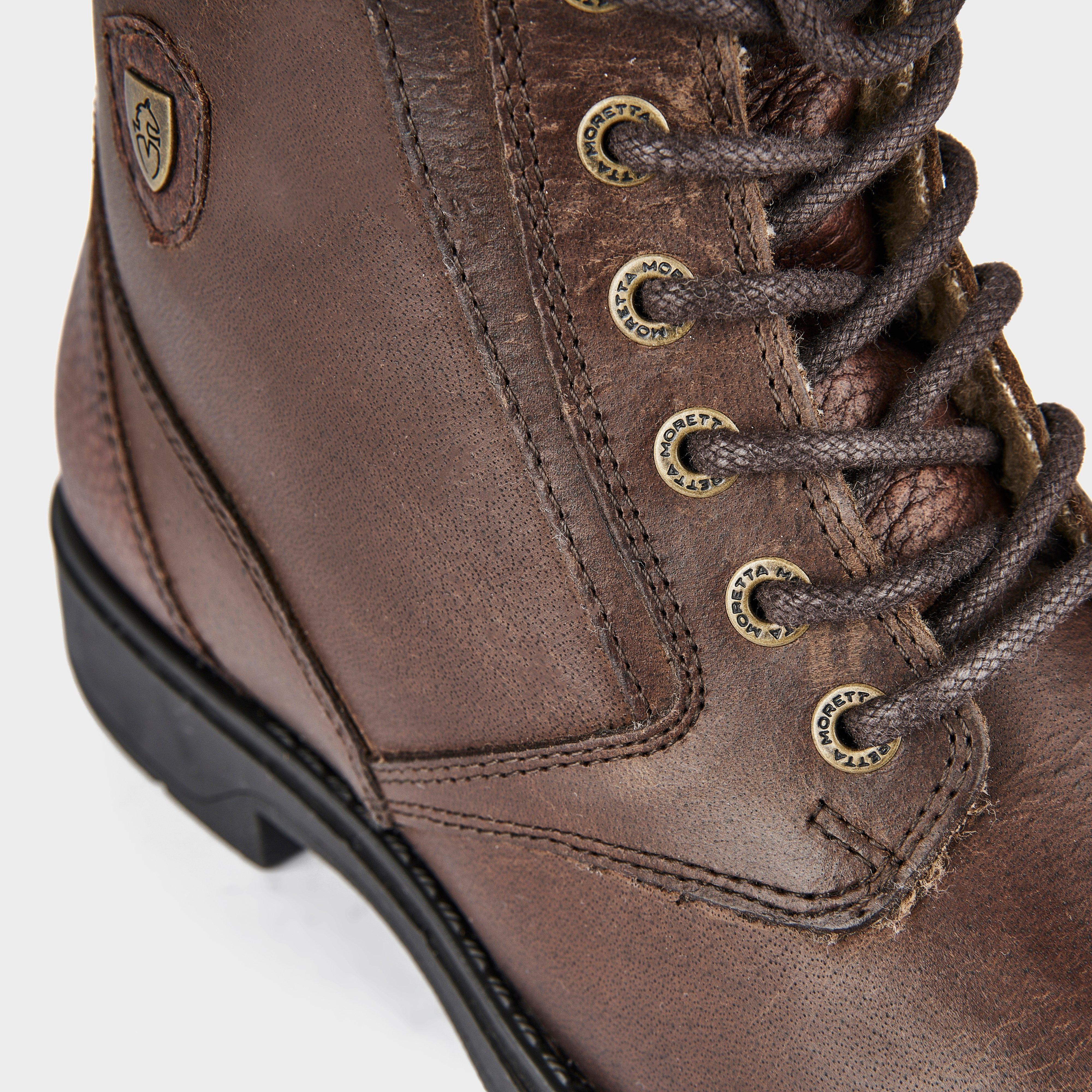 Ottavia Lace Country Boots Dark Brown - Image 5