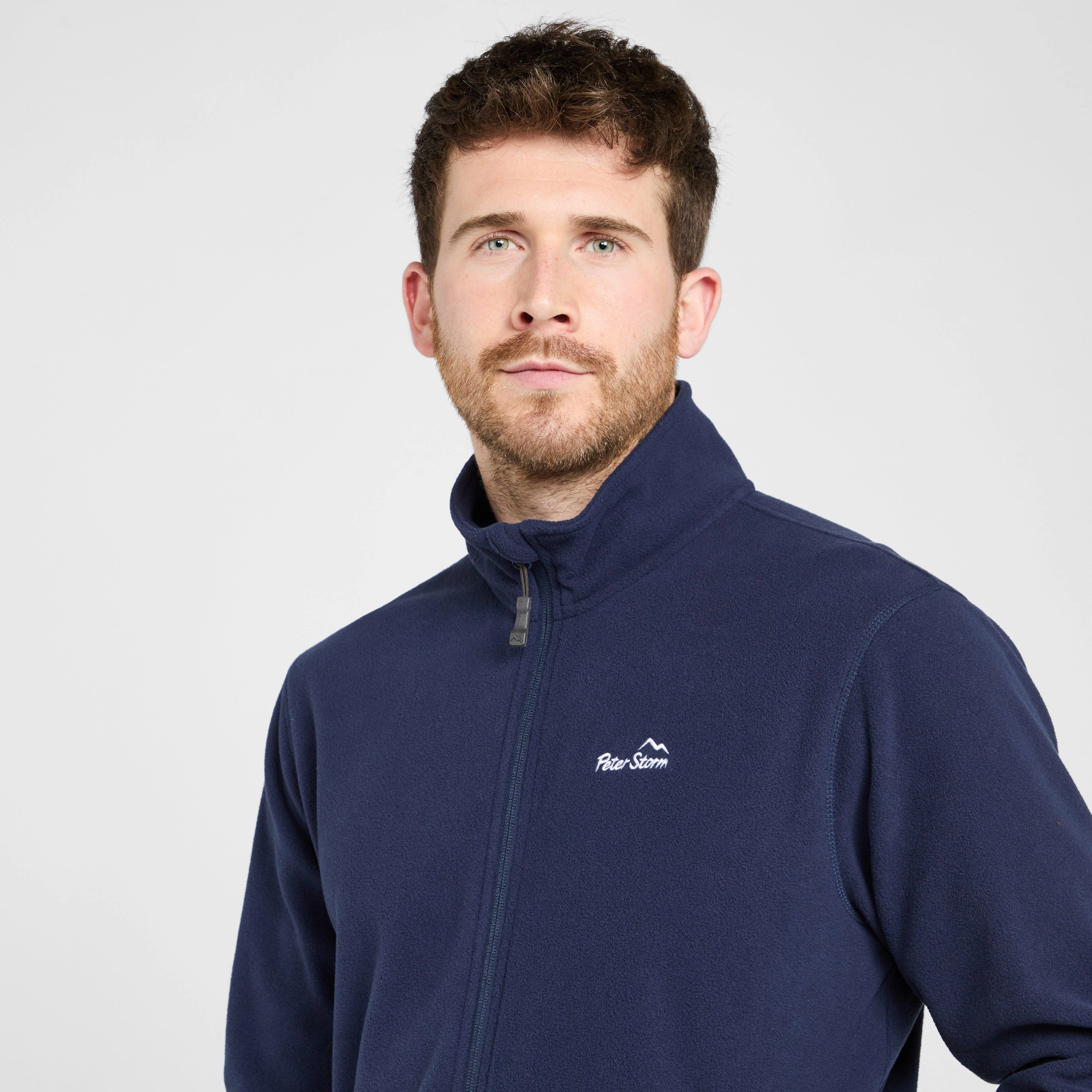 Mens Bracken Full Zip Fleece Navy - Image 4