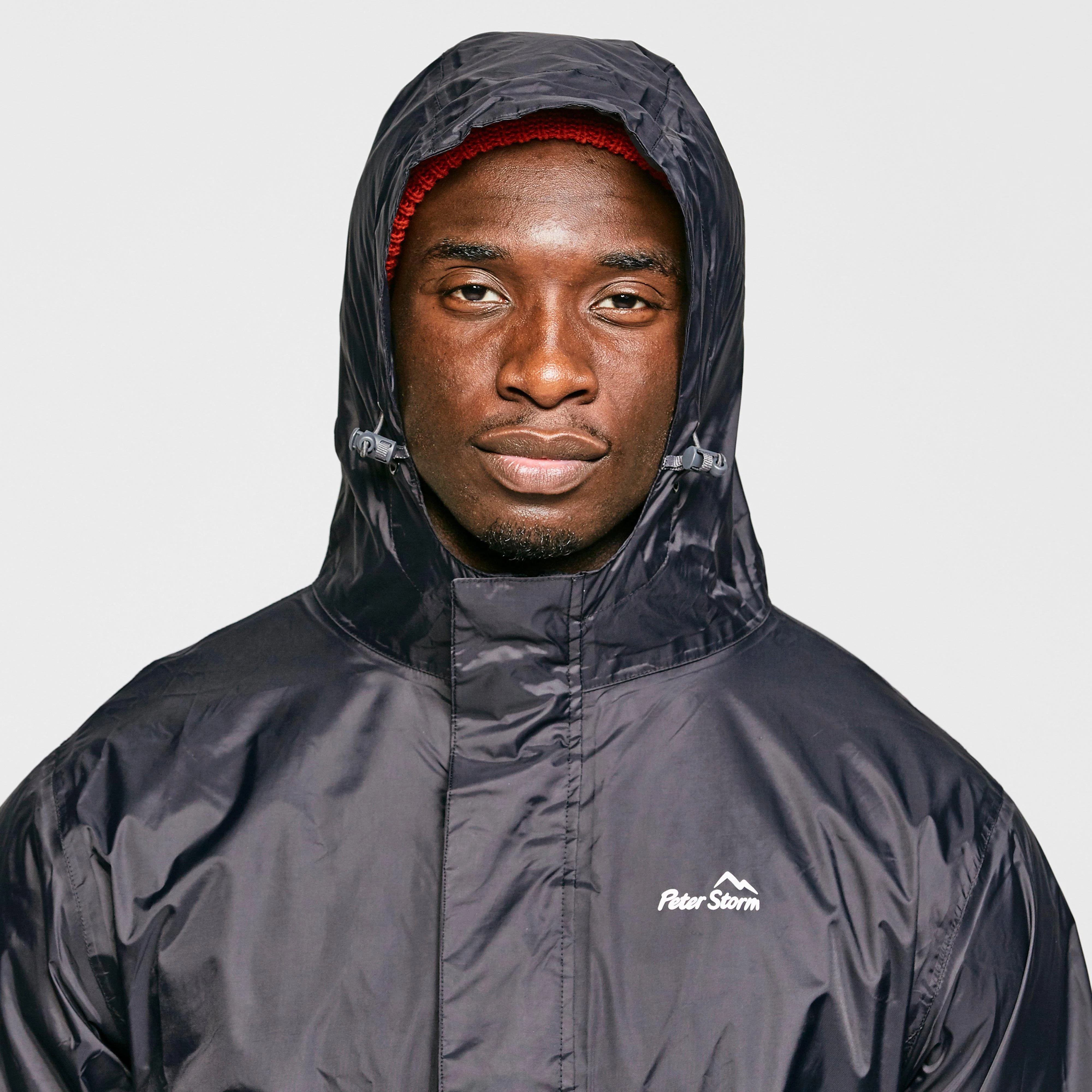 Mens Packable Jacket Black - Image 5