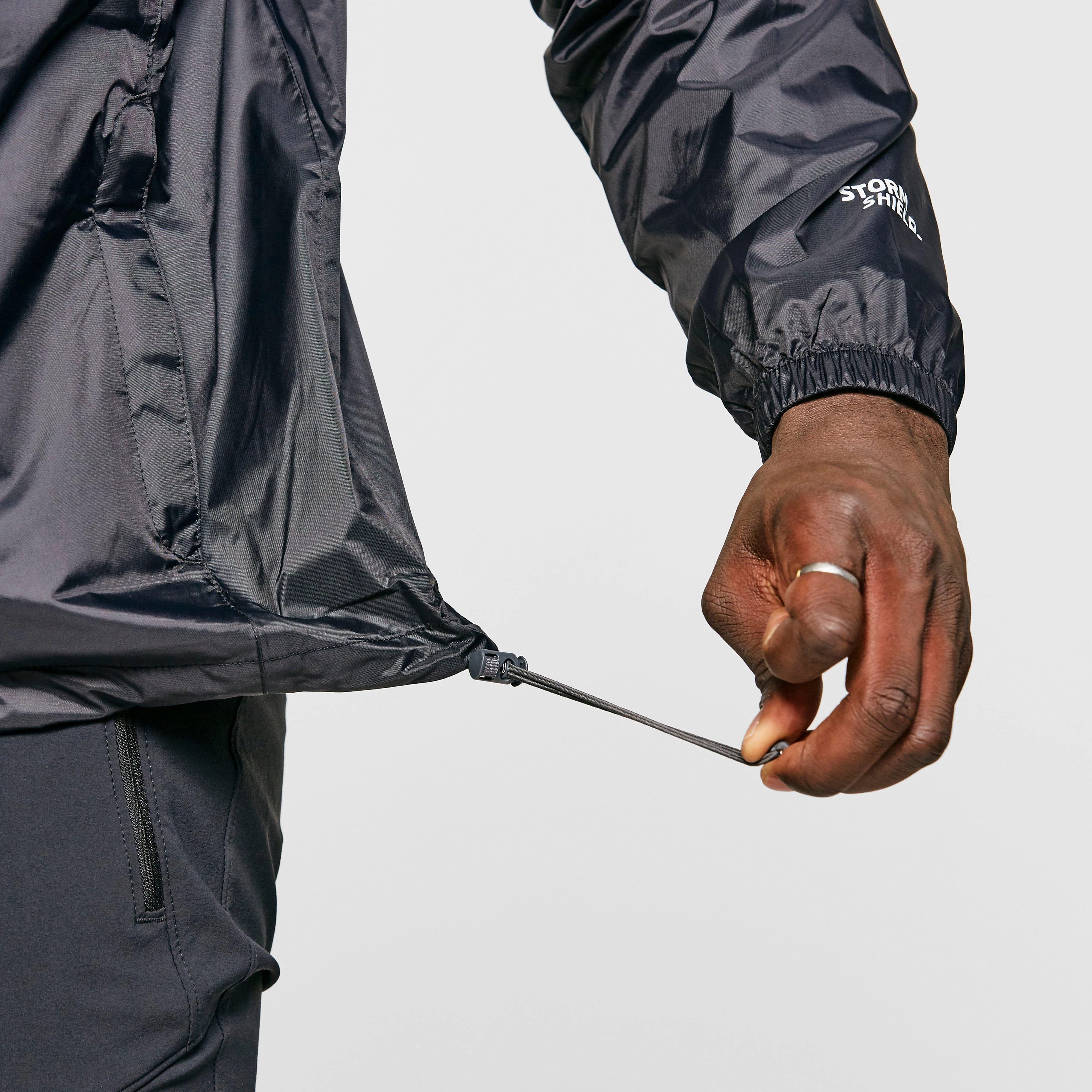 Mens Packable Jacket Black - Image 7
