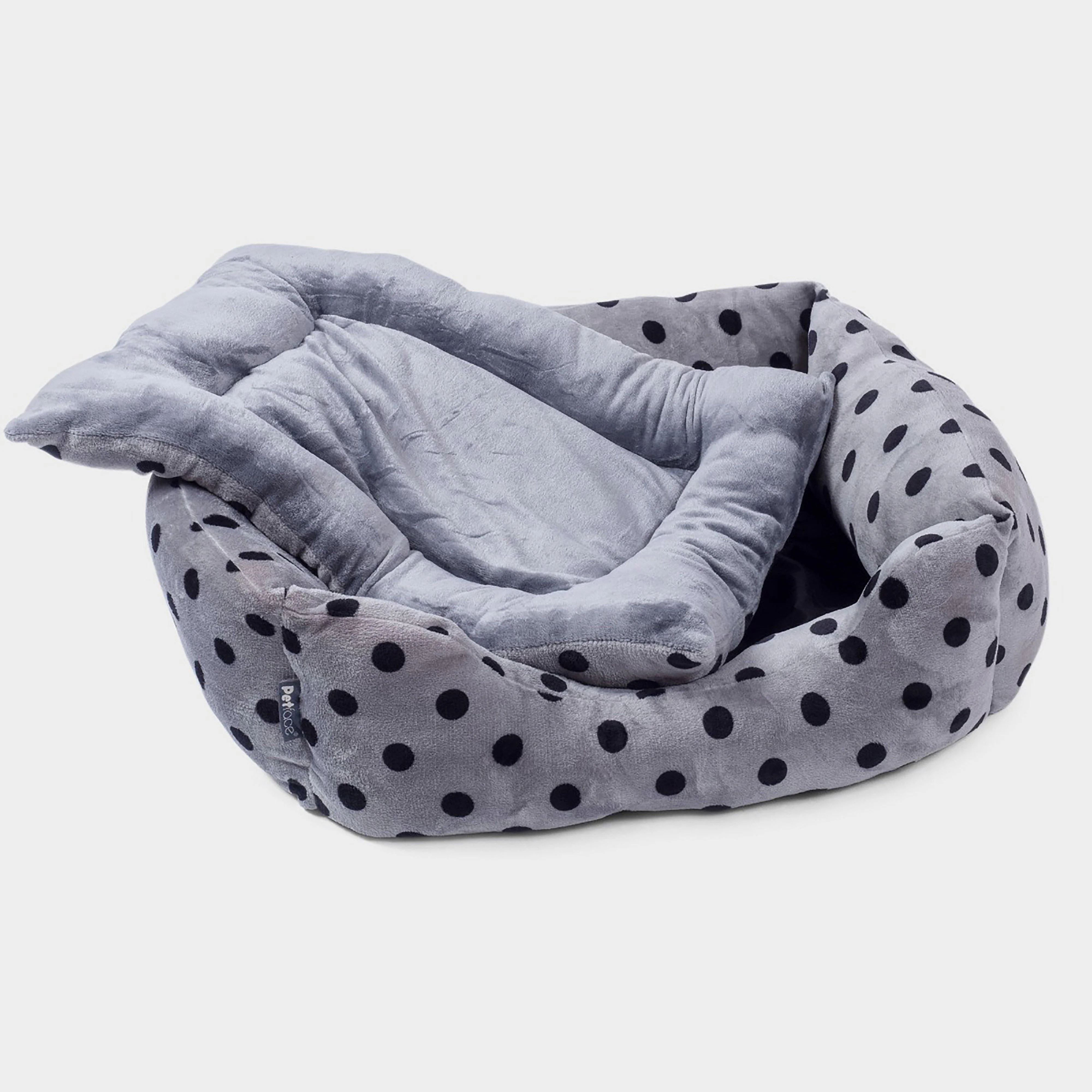 Plush Square Bed Grey - Image 2