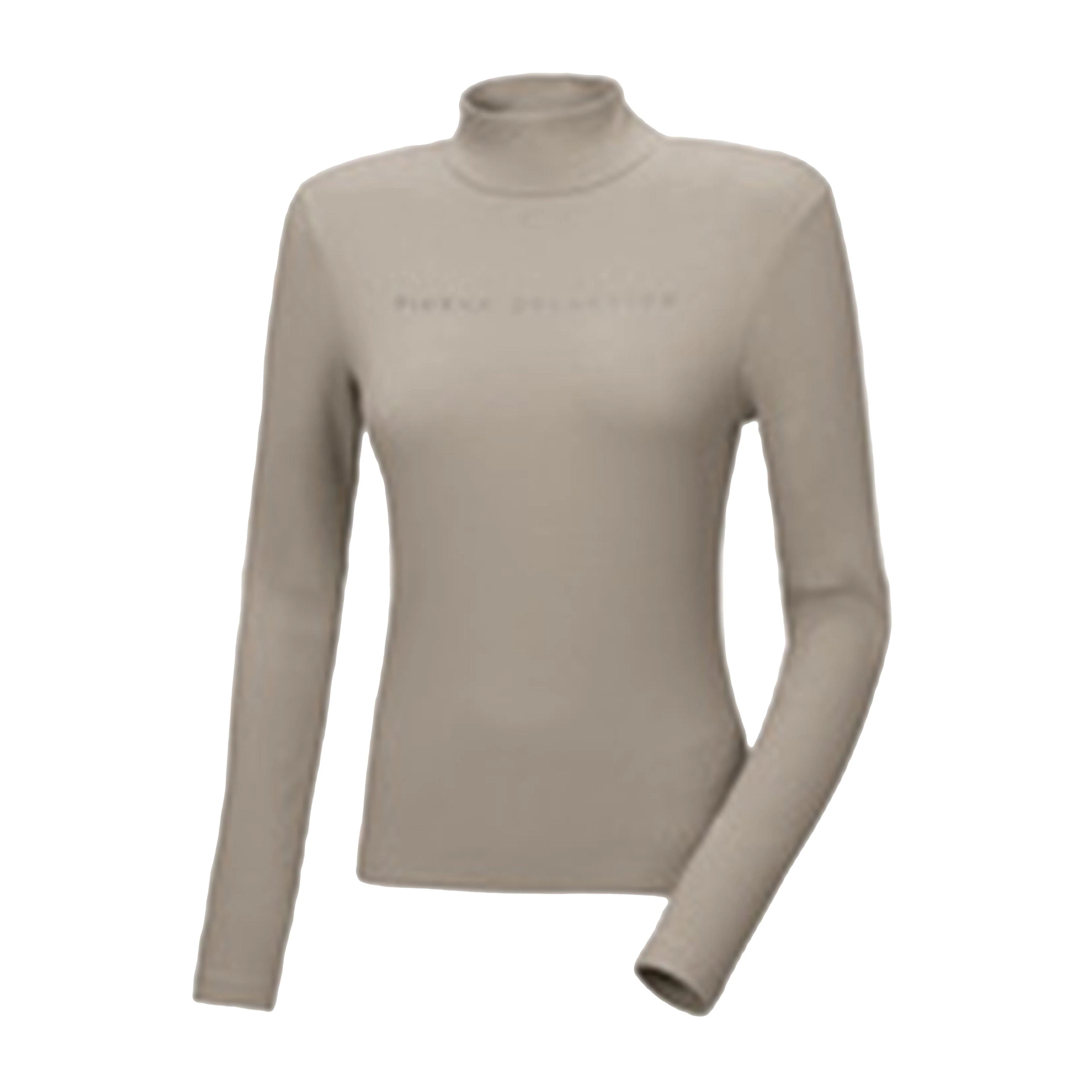 Womens Sam Ribbed Long Sleeved Shirt Ash Gold - Image 2