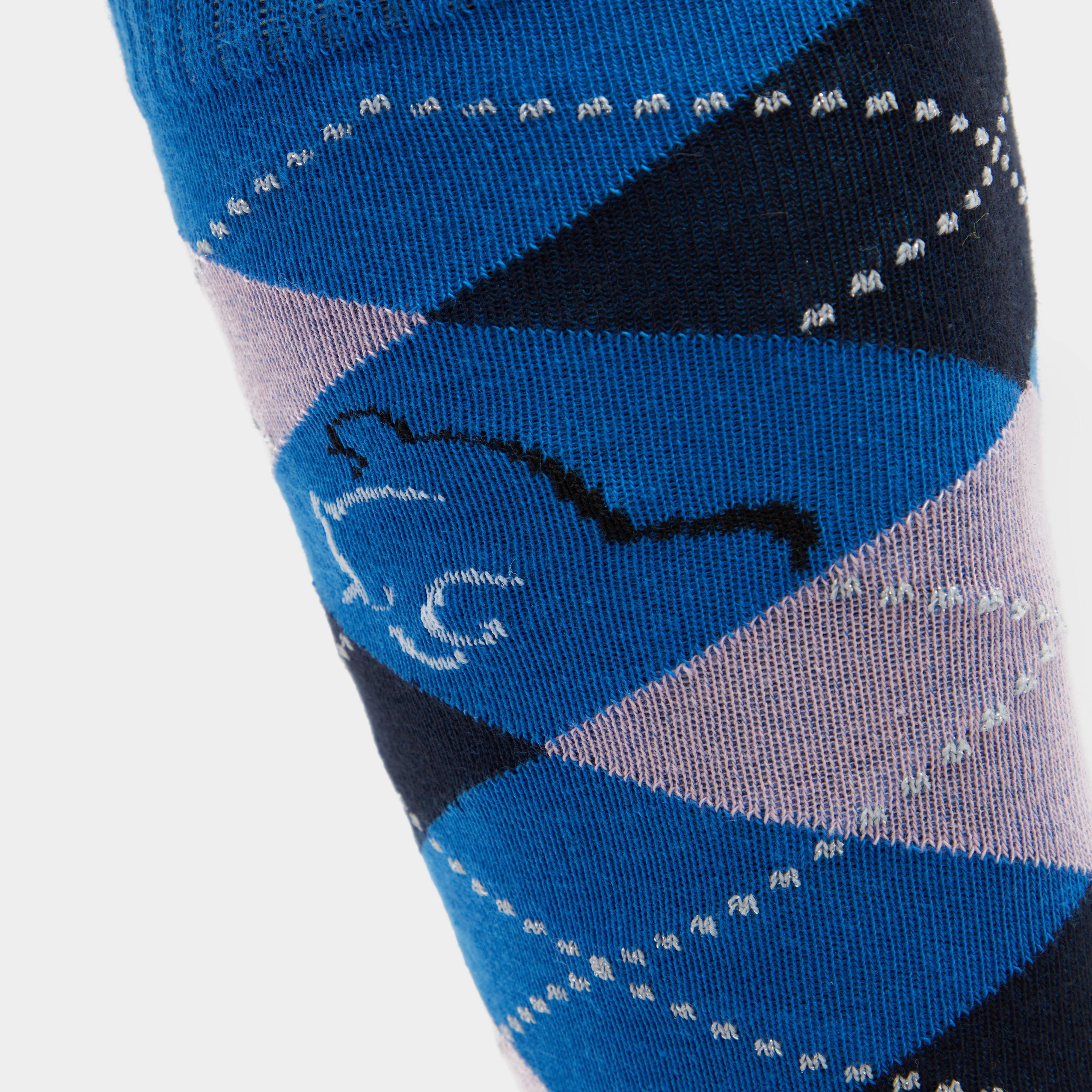 Adults Argyle Cotton Socks Blue - Image 4
