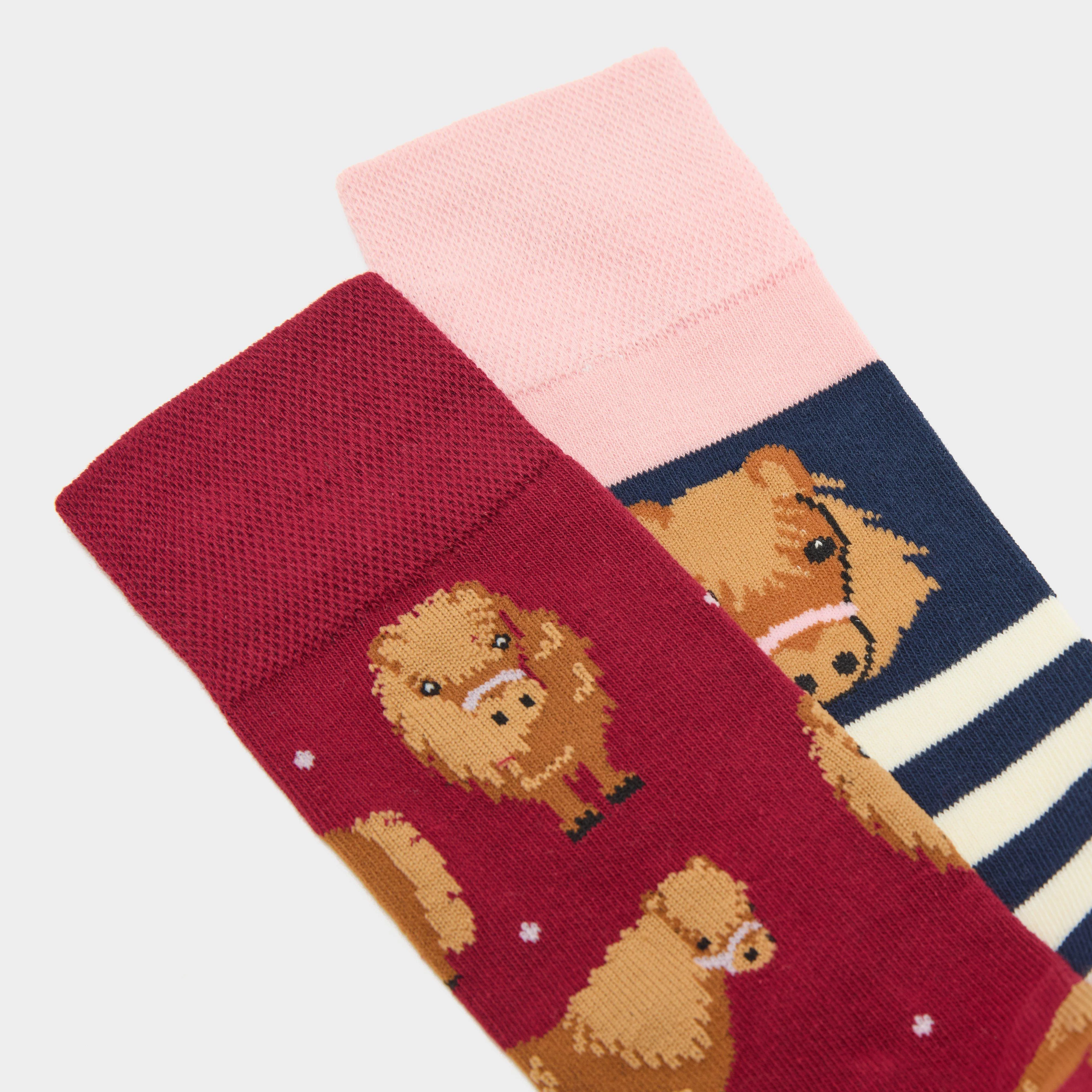 Kids’ Knee-High Equestrian Socks 2 Pack Pony - Image 4