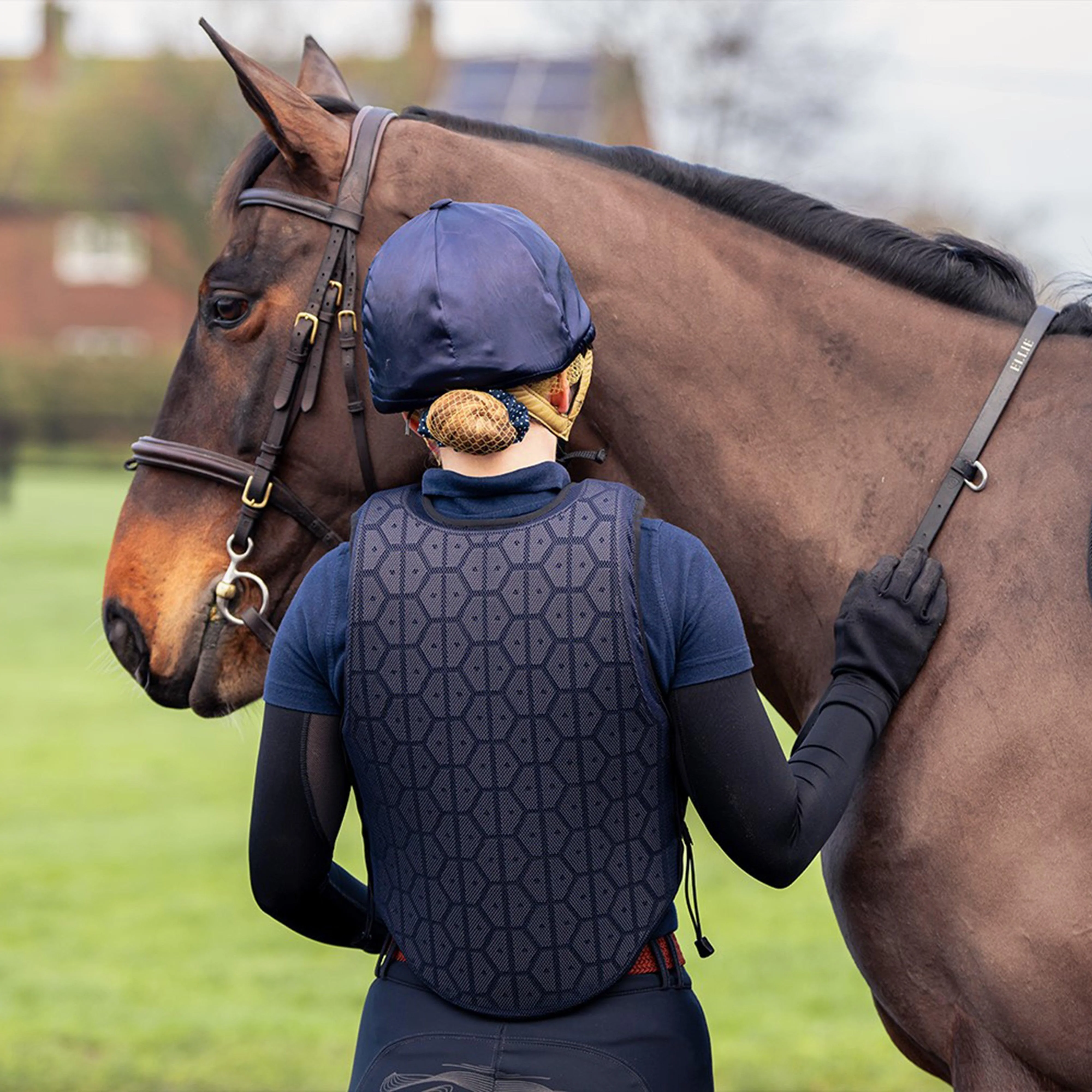 Junior HX3 Young Rider Body Protector XL Navy - Image 5