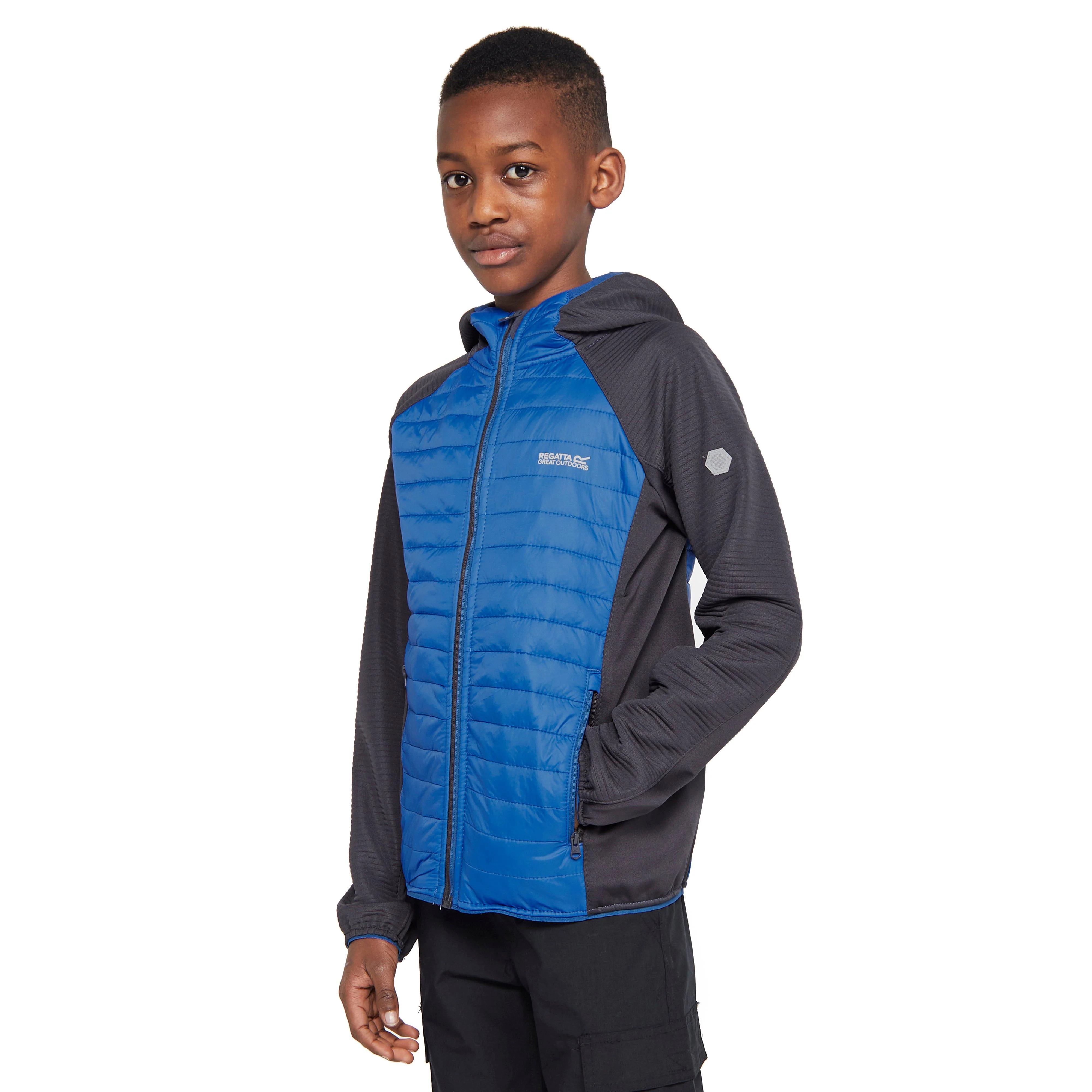 Childs Kielder Hybird V Jacket Imperial Blue/India Grey - Image 10