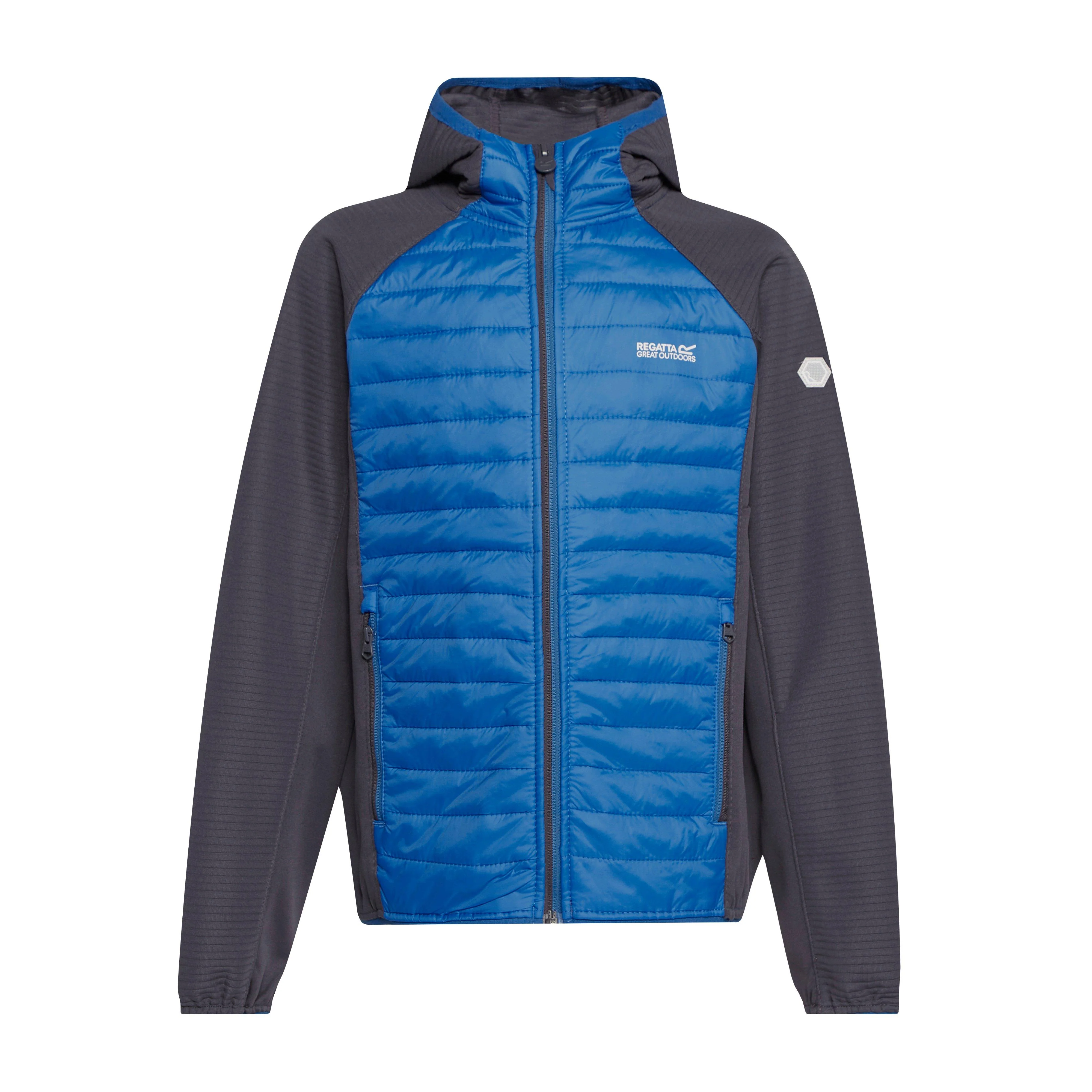 Childs Kielder Hybird V Jacket Imperial Blue/India Grey - Image 9