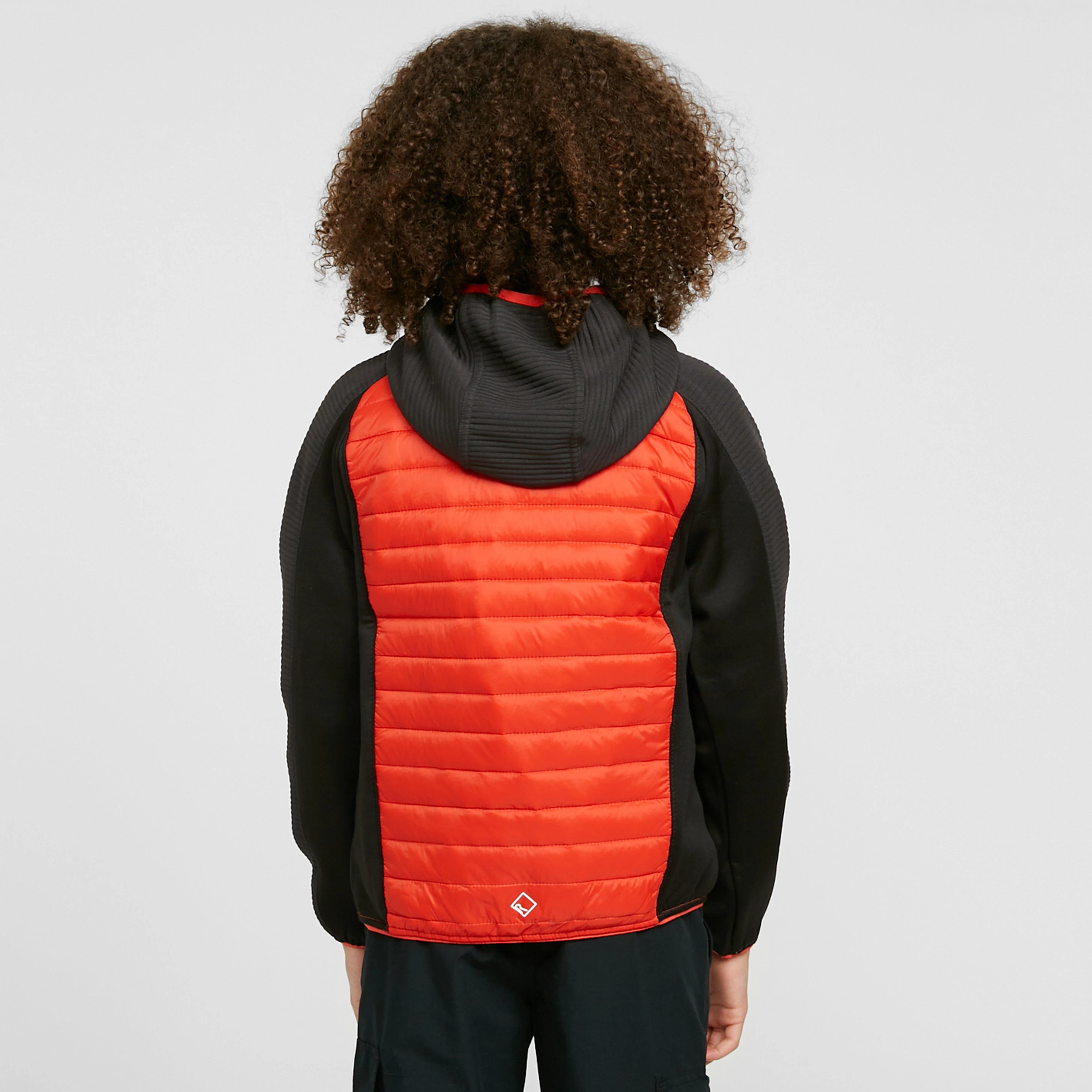 Childs Kielder Hybrid V Jacket Cajun Orange/Ash/Black - Image 2