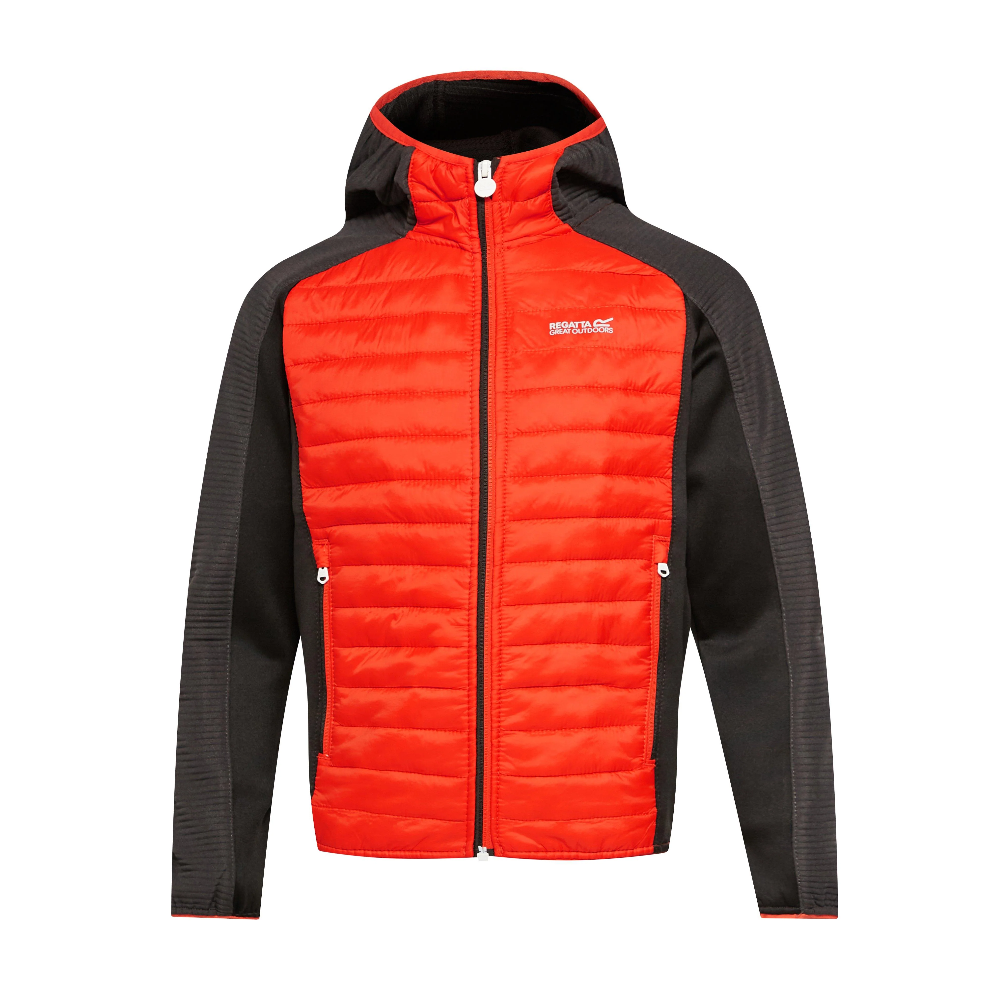 Childs Kielder Hybrid V Jacket Cajun Orange/Ash/Black - Image 7