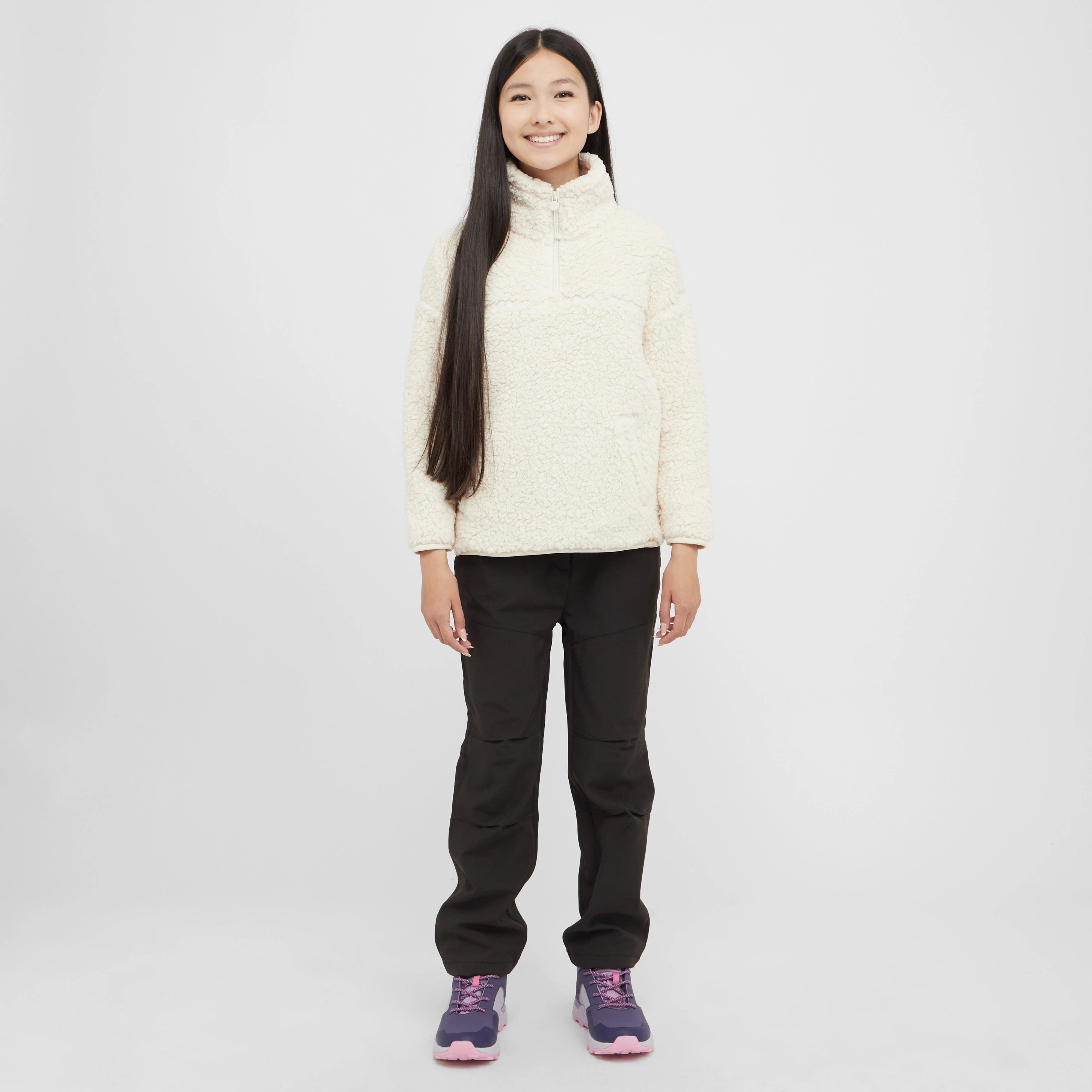 Kids Kaliza Half Zip Fleece Light Vanilla - Image 3