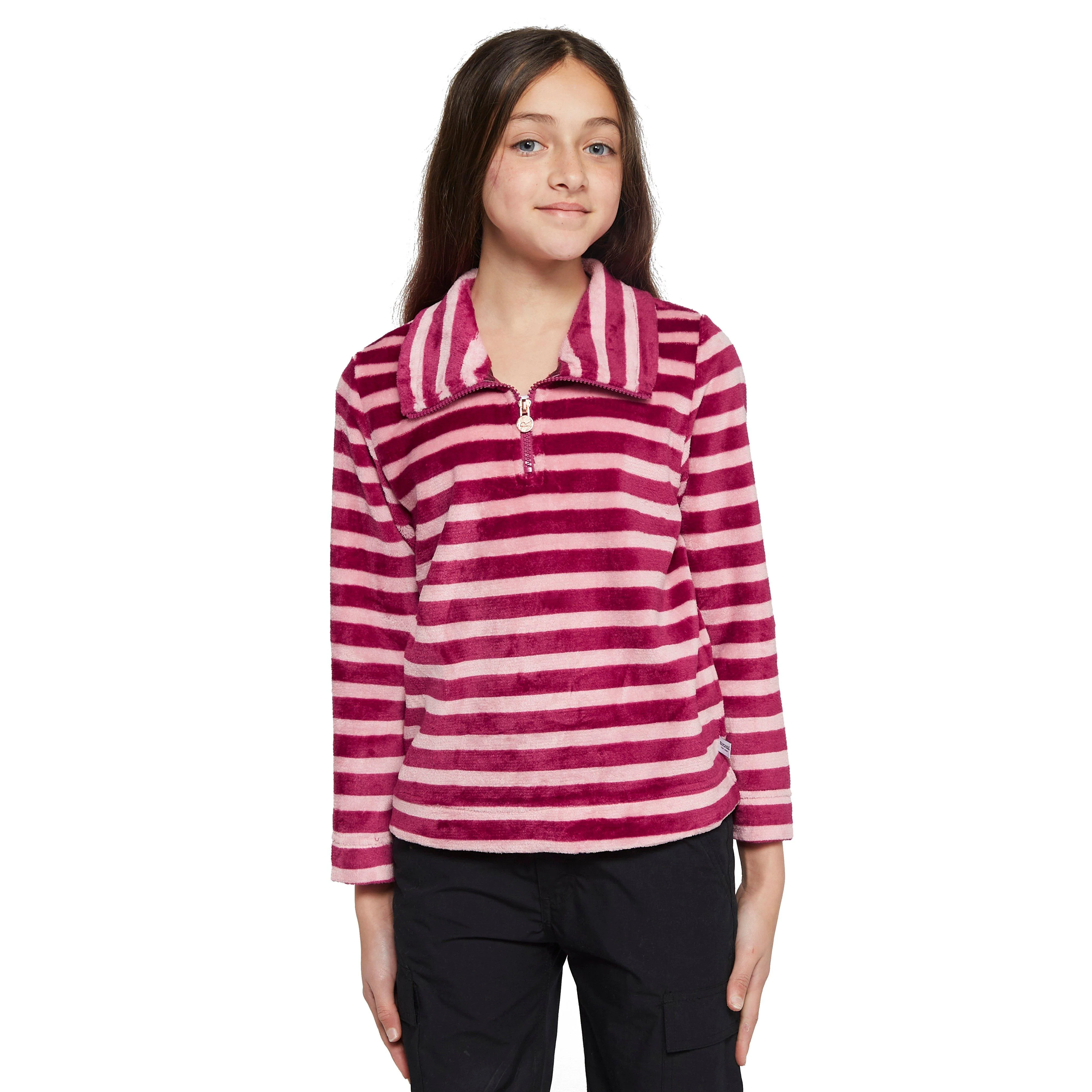 Kids Kamailie Half Zip Fleece Raspberry Radiance Stripe - Image 7