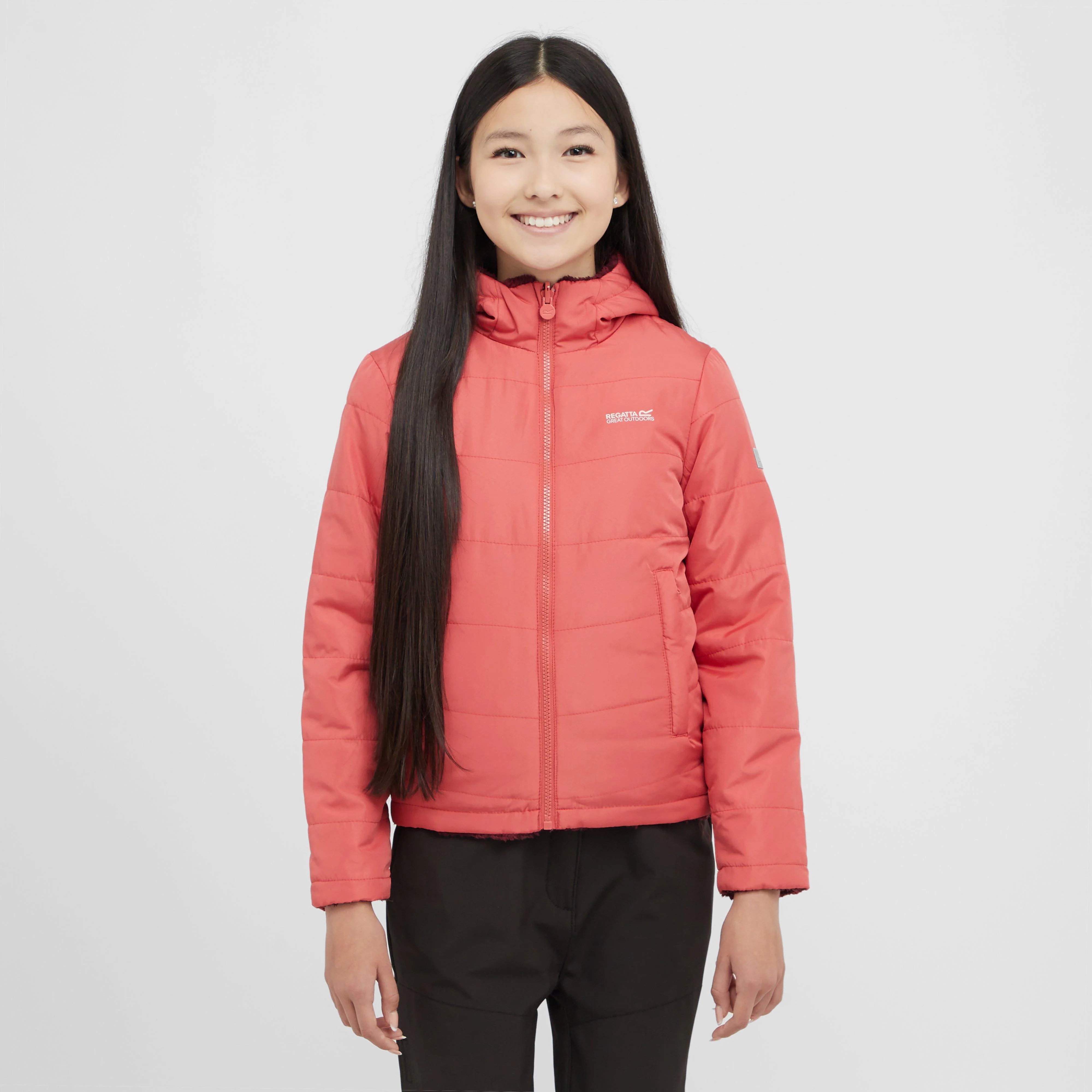 Kids Kyrell Reversible Jacket Mineral Red Burgundy Zebra
