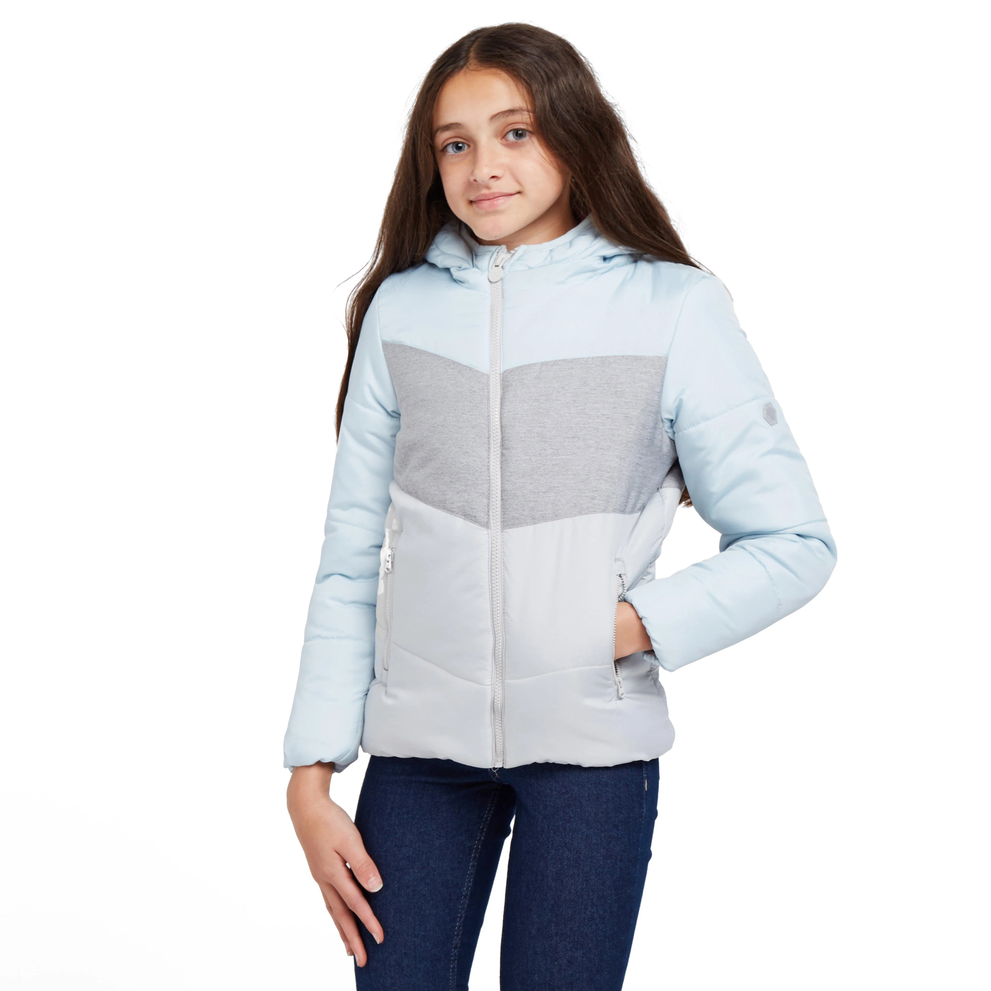Kids Lofthouse VI Insulated Jacket Ice Blue Grey Marl - Image 11