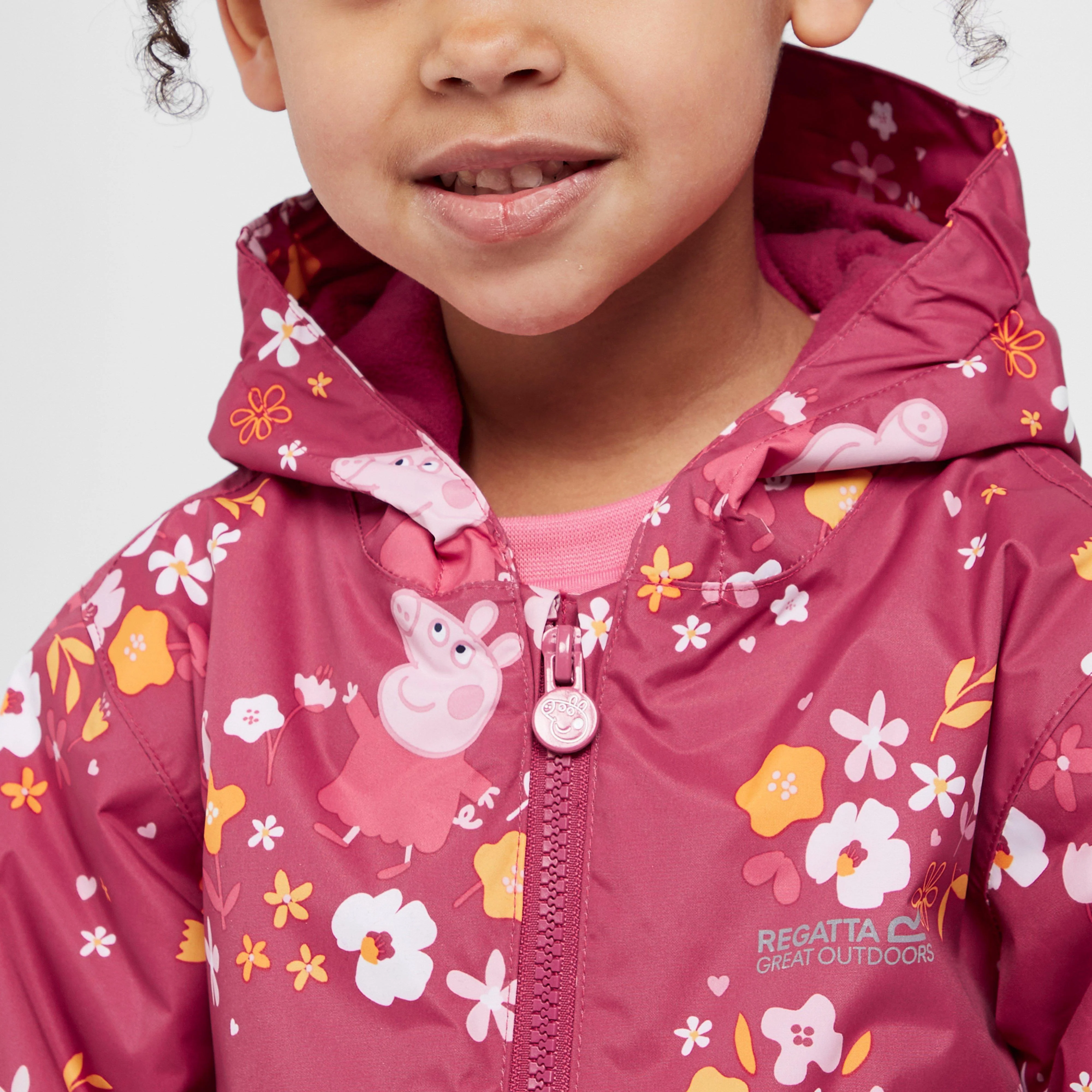 Kids Peppa Padded Muddy Puddle Jacket Pink - Image 4