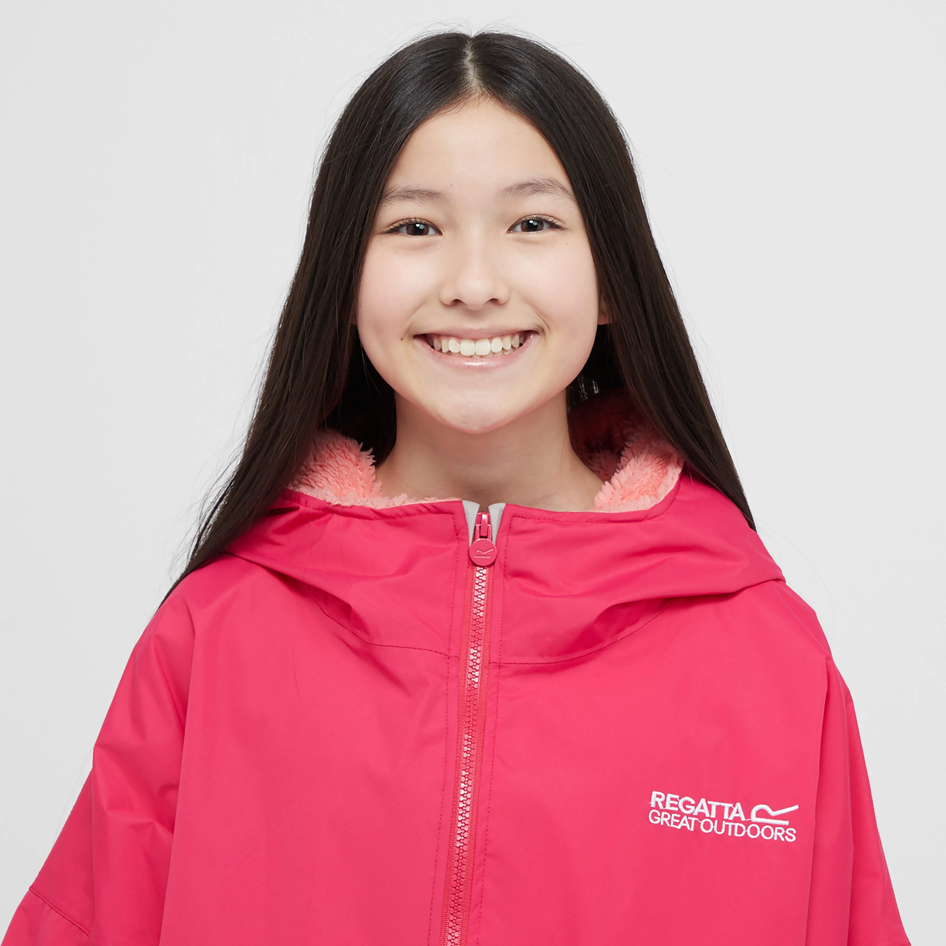 Kids Waterproof Robe Pink Potion Shell - Image 6