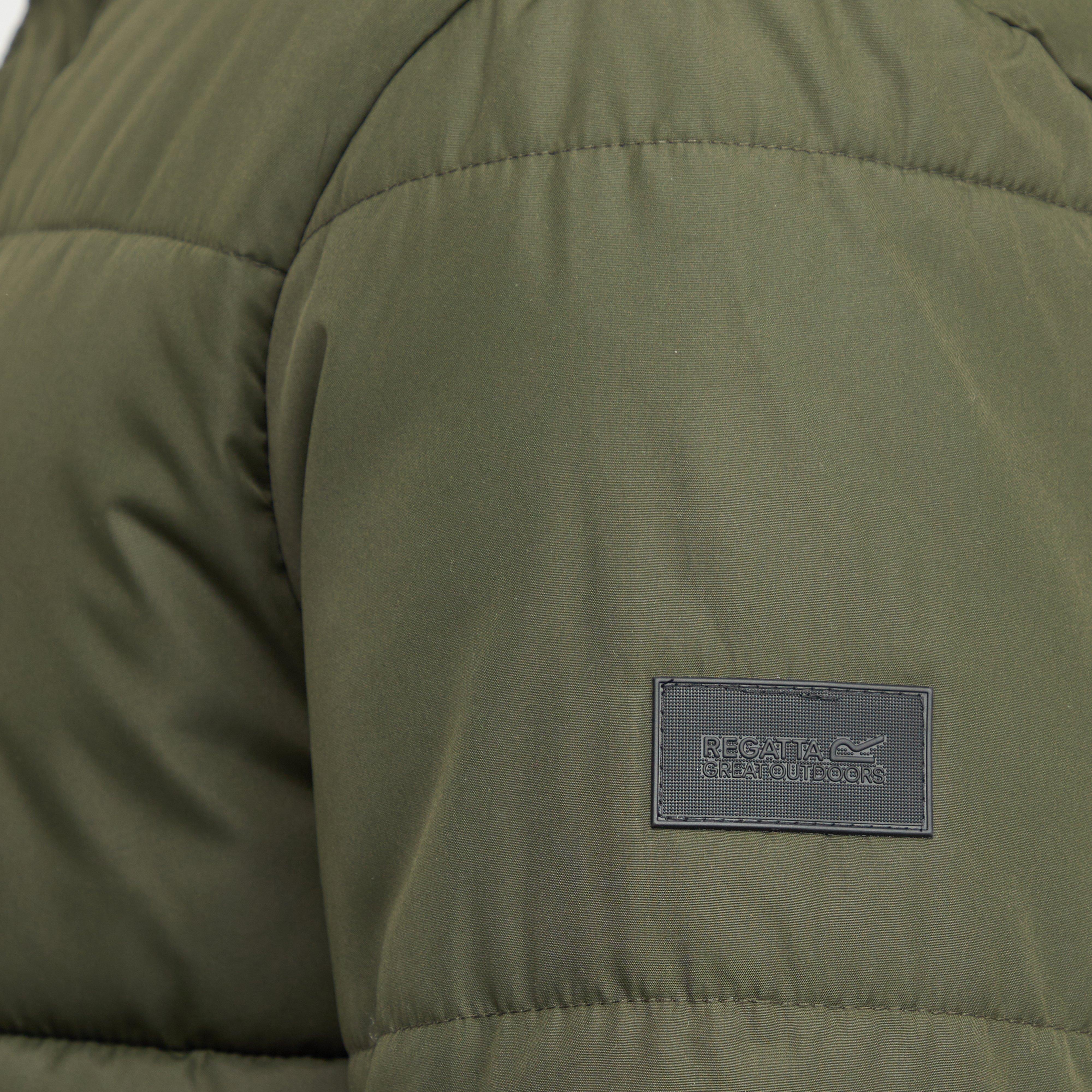 Mens Falkner Baffles Jacket Dark Khaki - Image 6