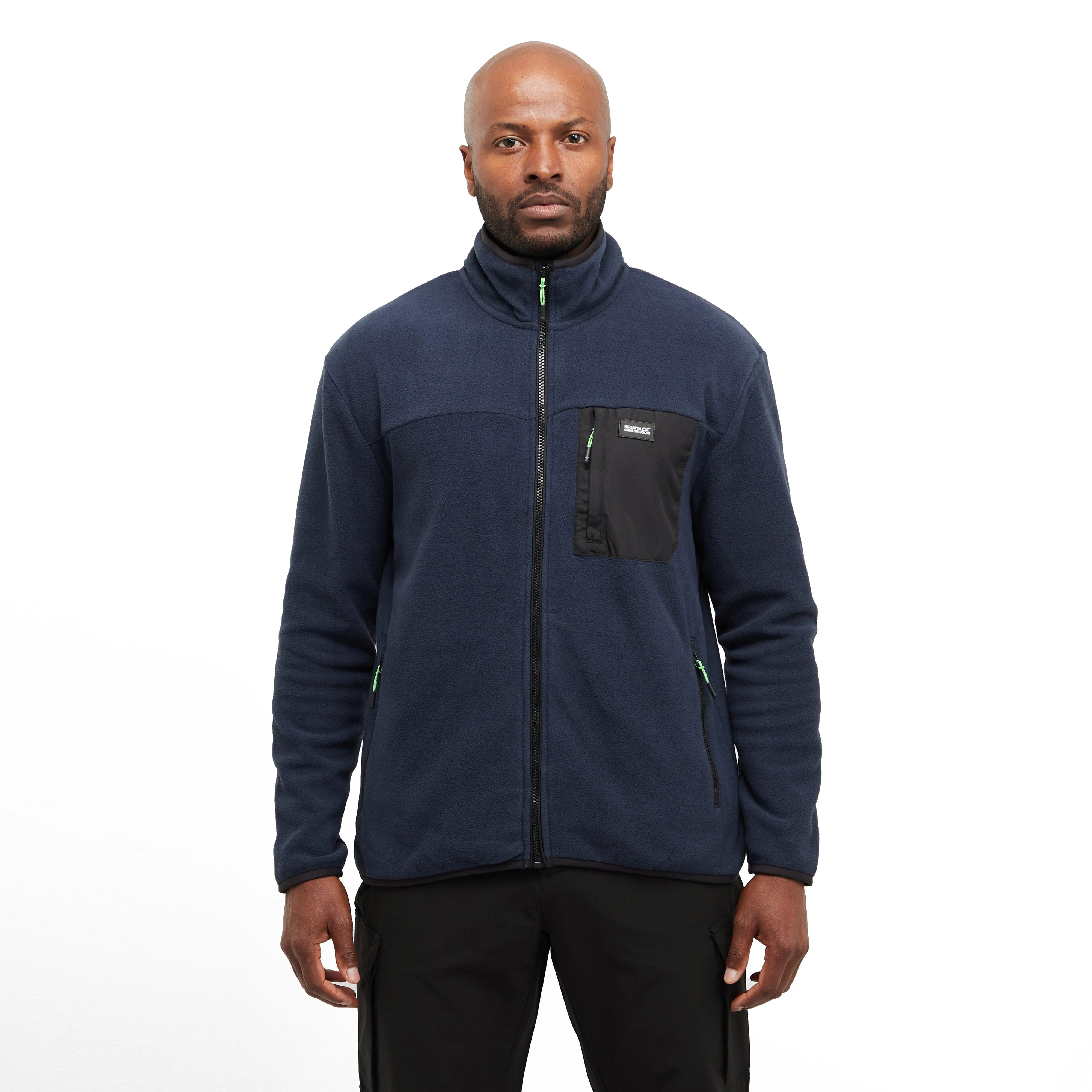 Mens Frankie Full Zip Fleece Navy - Image 8